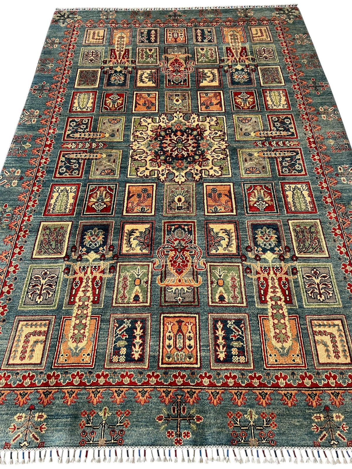 Afghani Rug 7x10 size range tribal laid flat