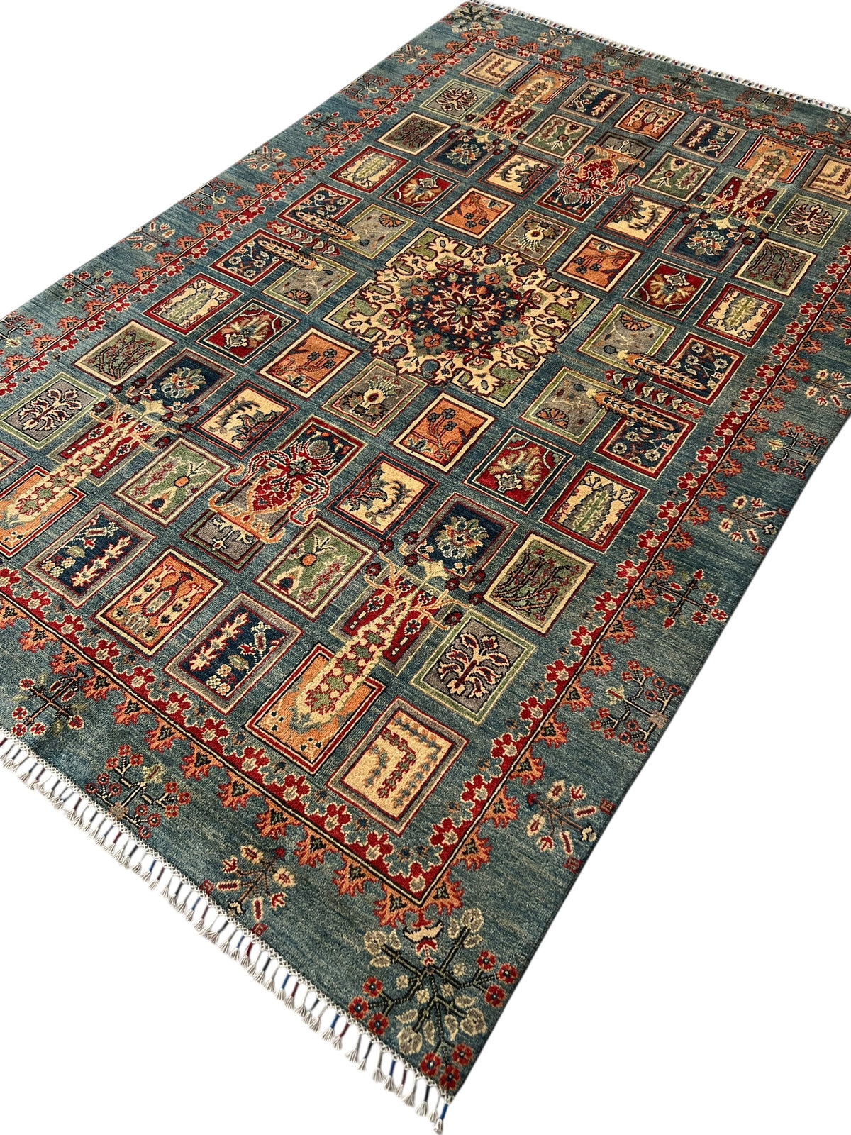Afghani Rug 7x10 size range tribal laid flat