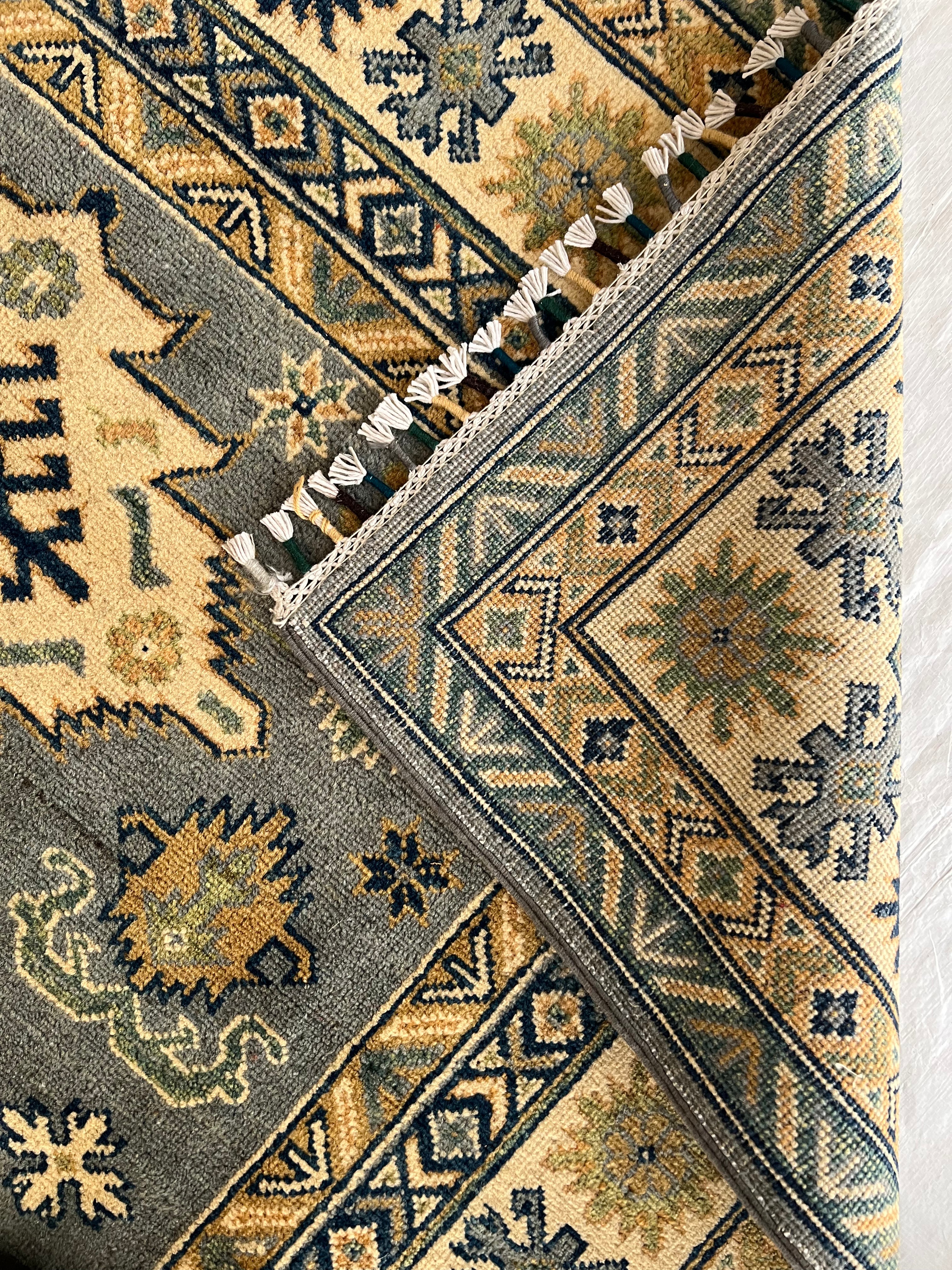 Afghani Rug 5x8 size range tribal laid flat