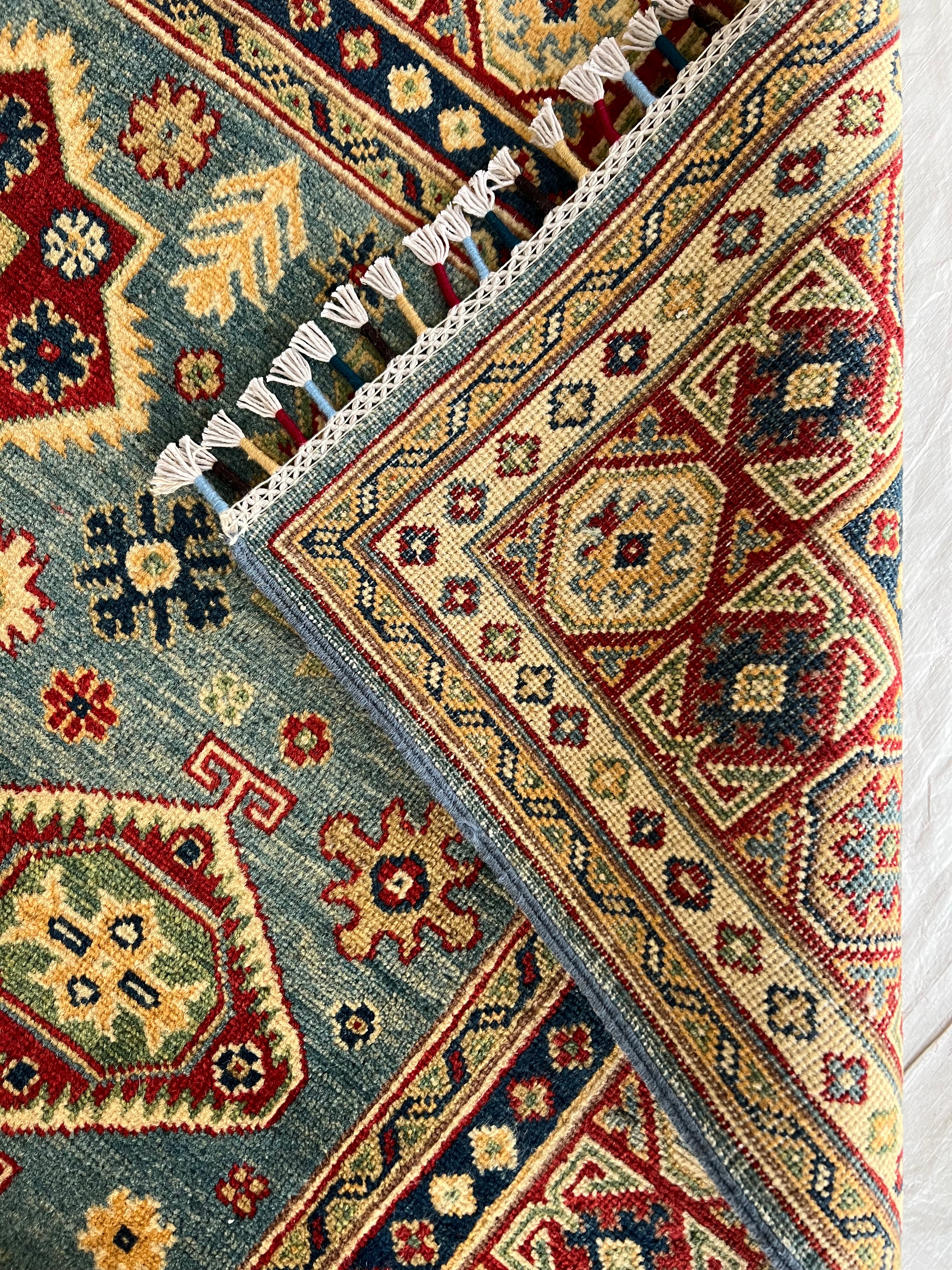 Afghani Rug 5x8 size range tribal laid flat