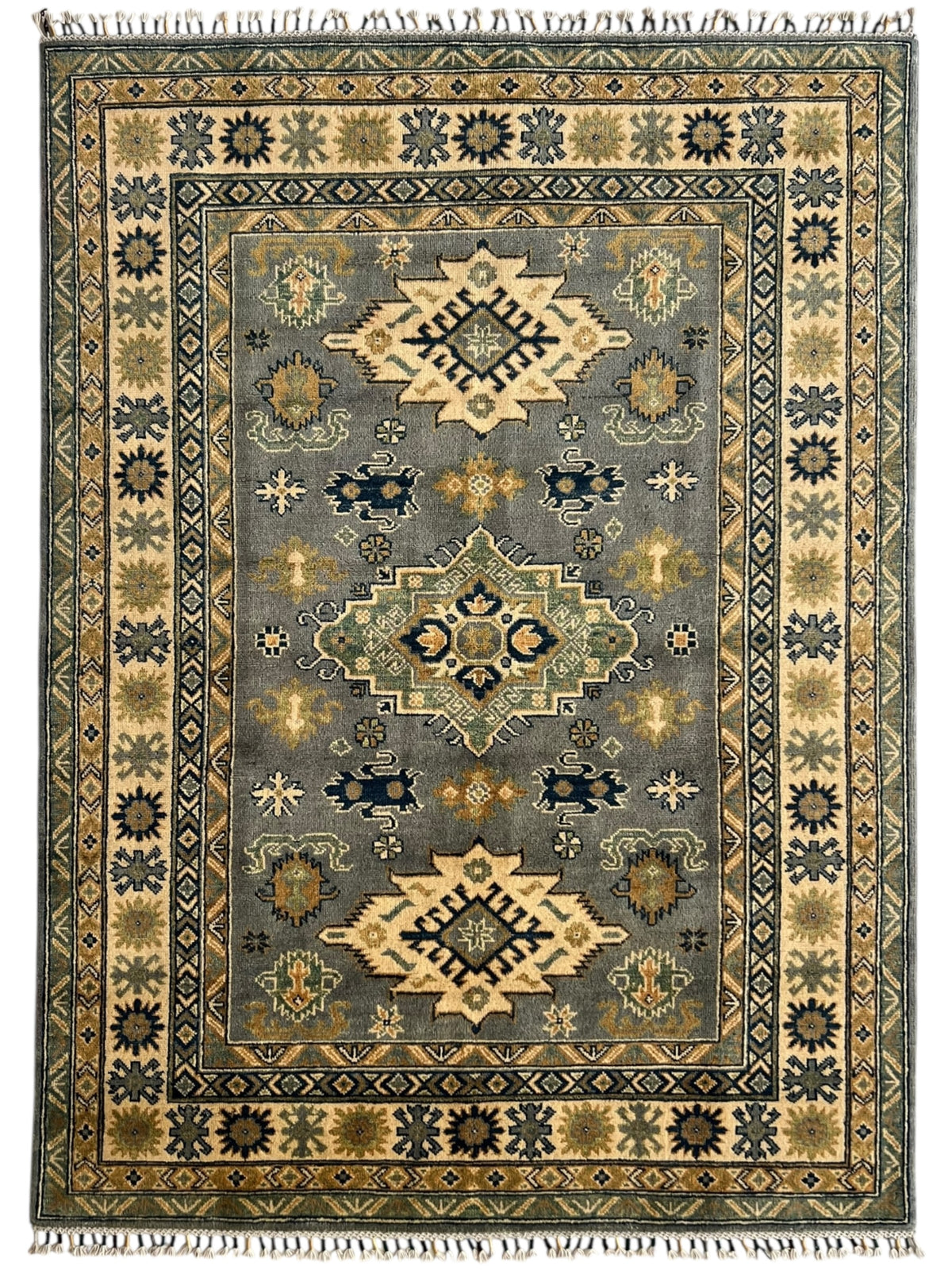 Afghani Rug 5x8 size range tribal laid flat