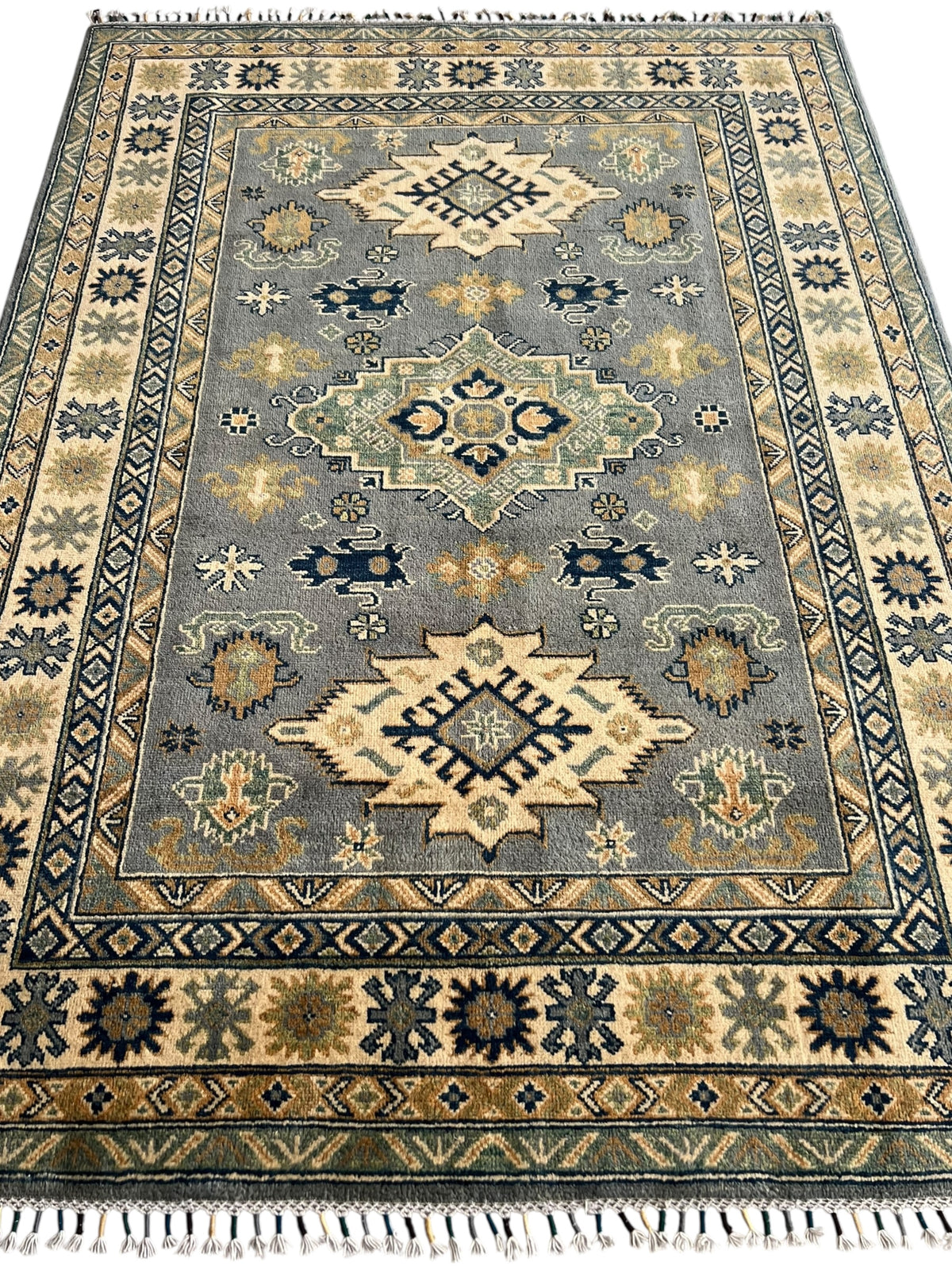 Afghani Rug 5x8 size range tribal laid flat