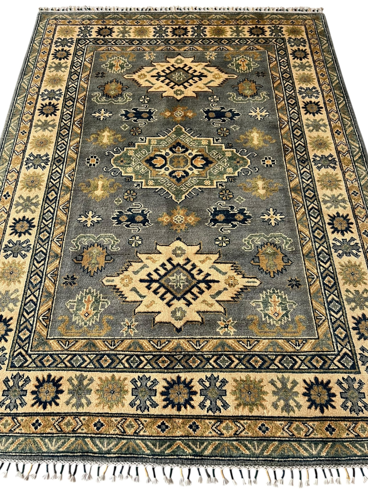 Afghani Rug 5x8 size range tribal laid flat