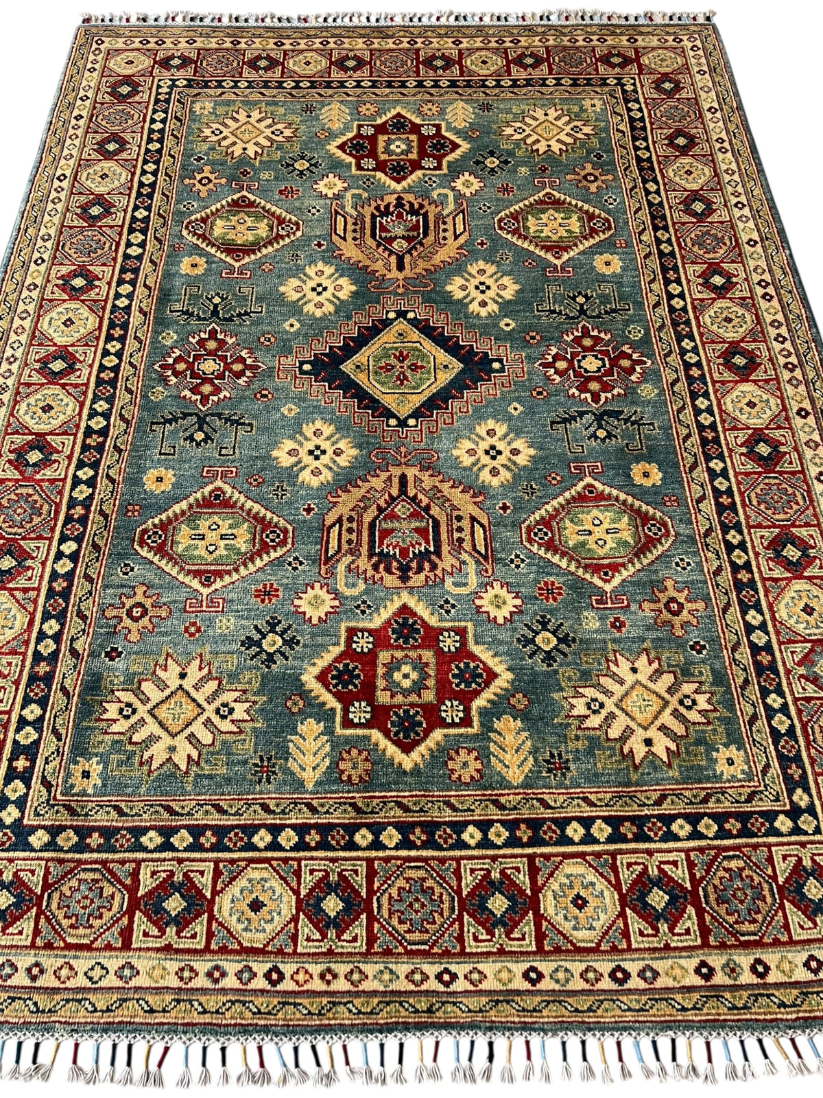 Afghani Rug 5x8 size range tribal laid flat