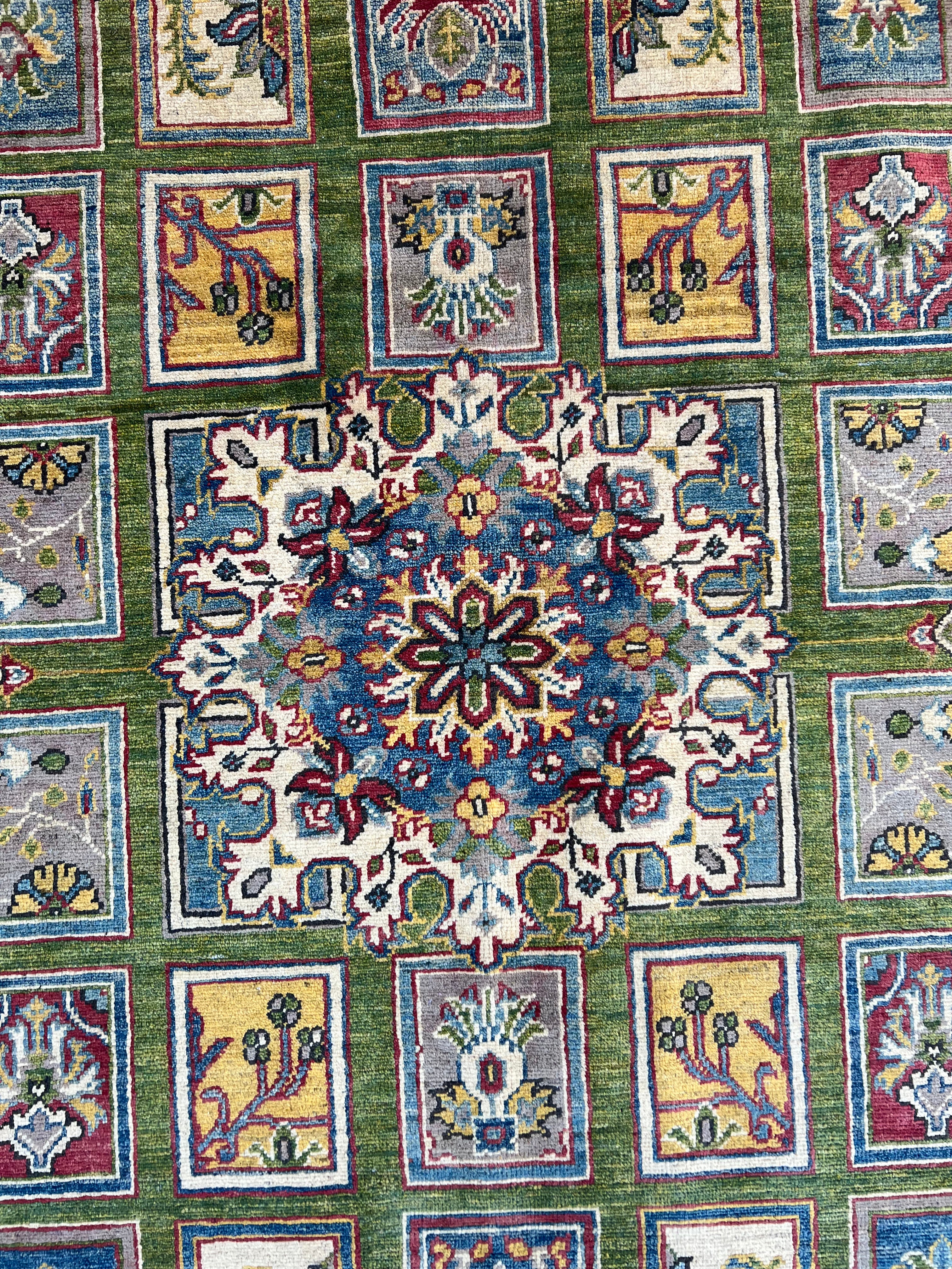 Afghani Rug 9x12 size range tribal laid flat