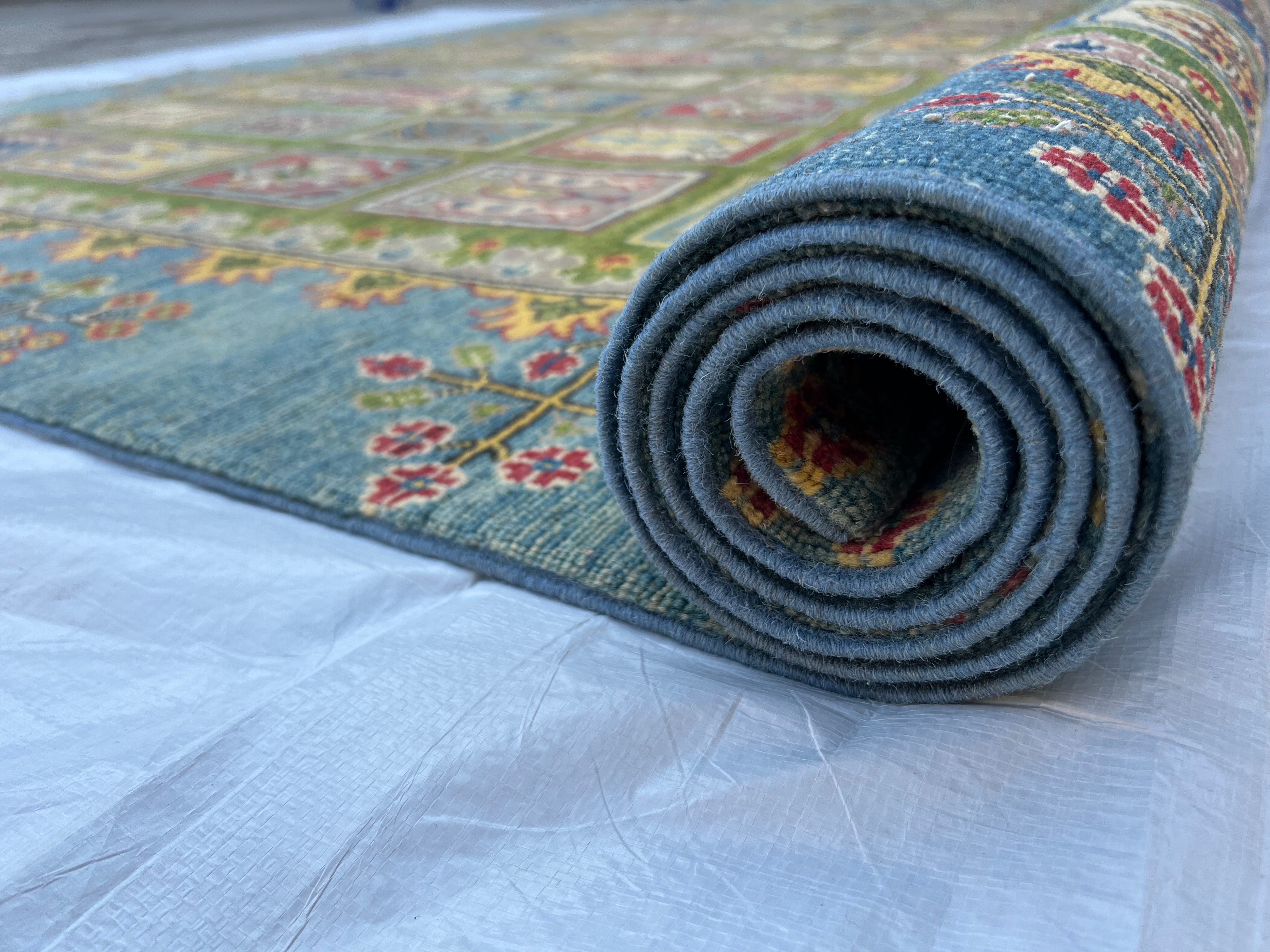 Afghani Rug 9x12 size range tribal laid flat