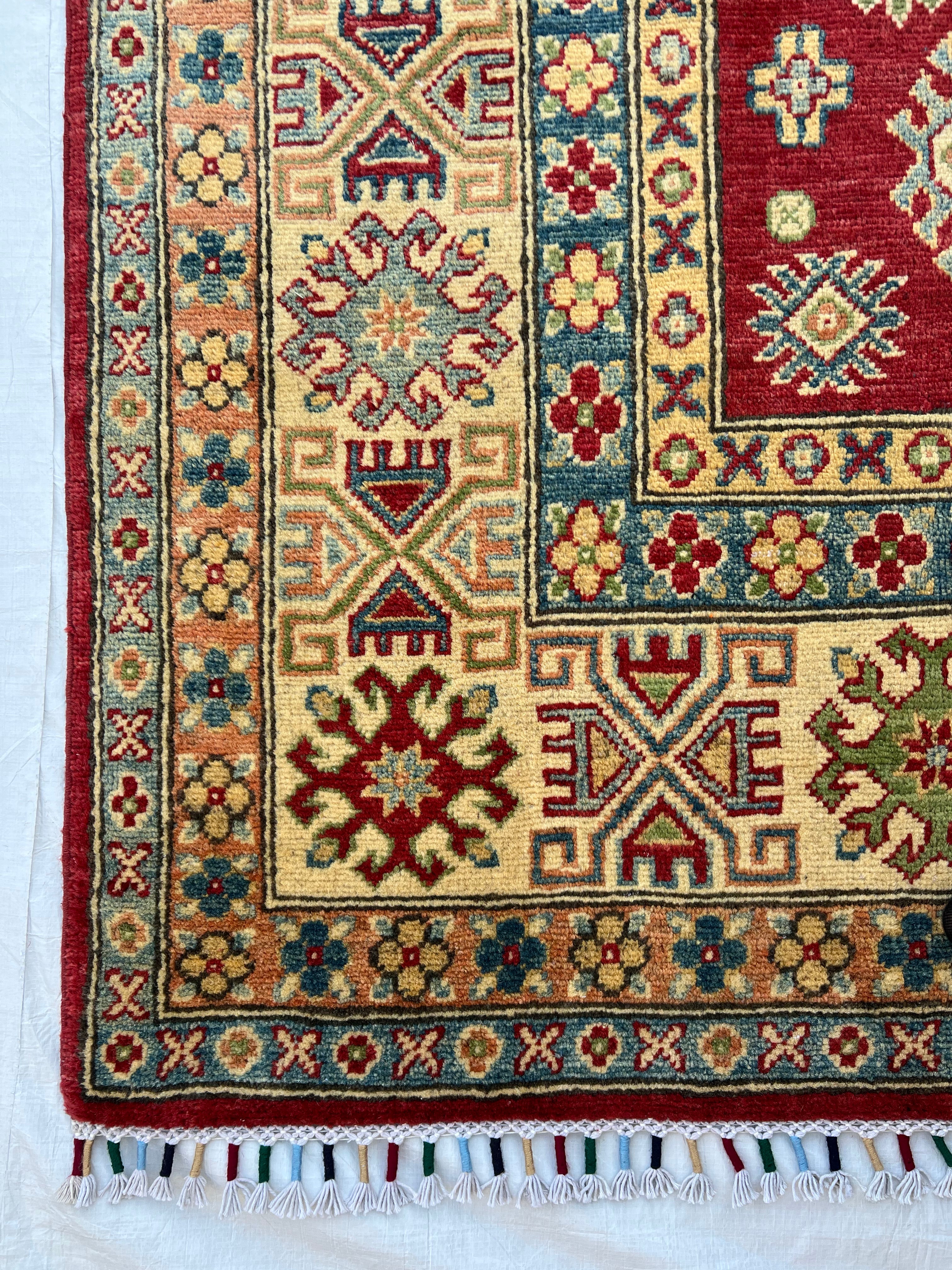 Afghani Rug 9x12 size range tribal laid flat