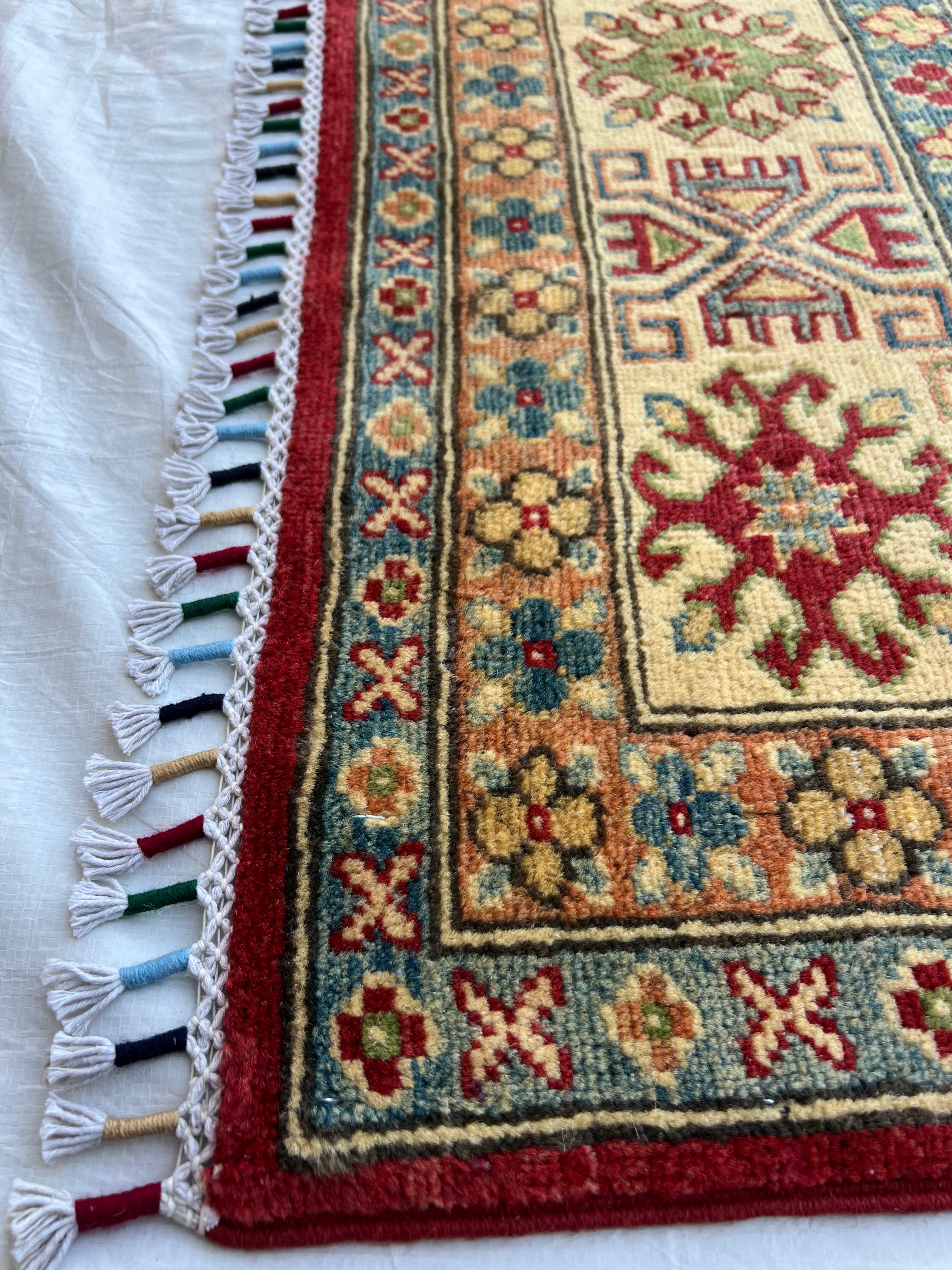 Afghani Rug 9x12 size range tribal laid flat