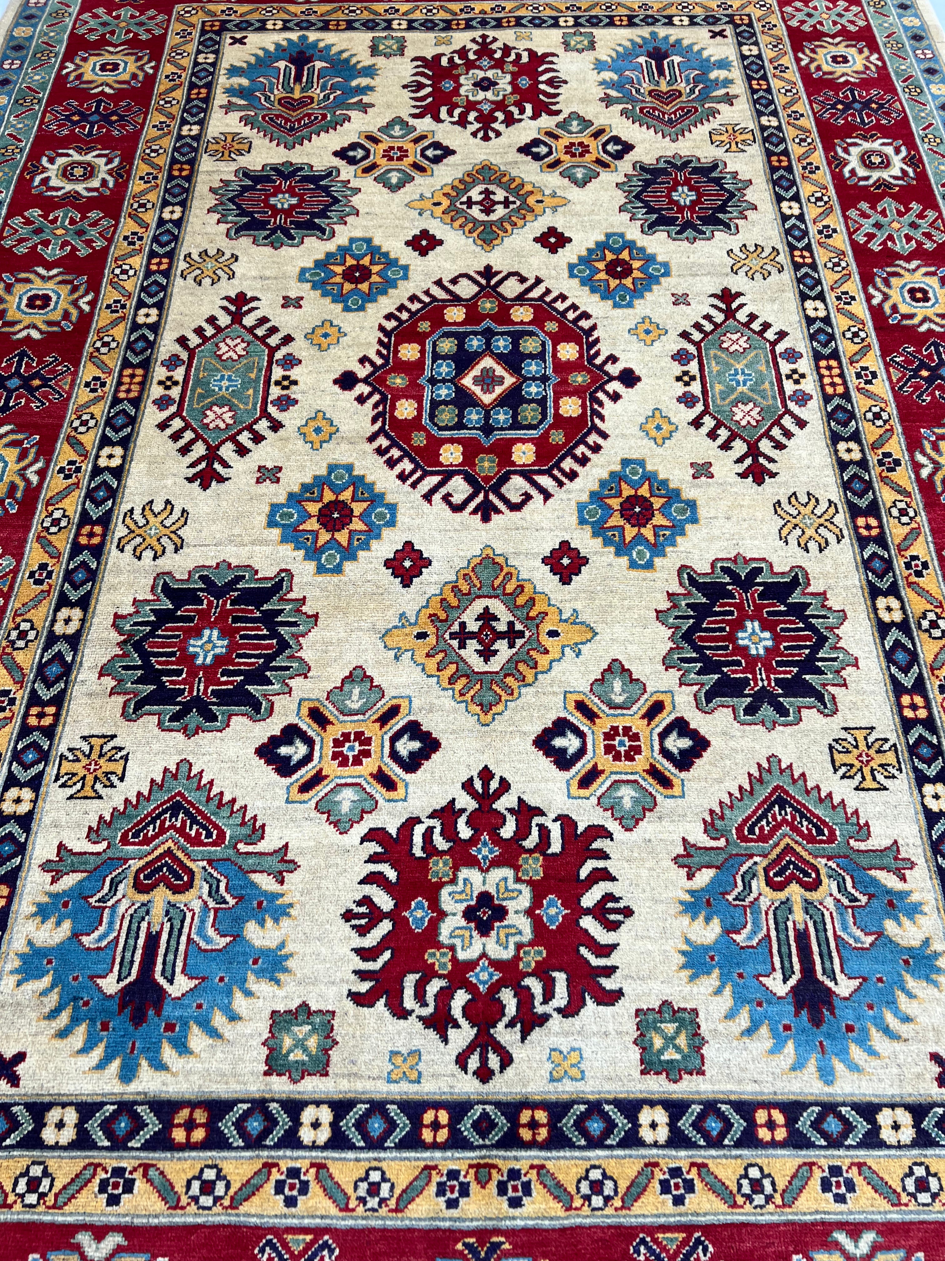 Afghani Rug 7x10 size range tribal laid flat