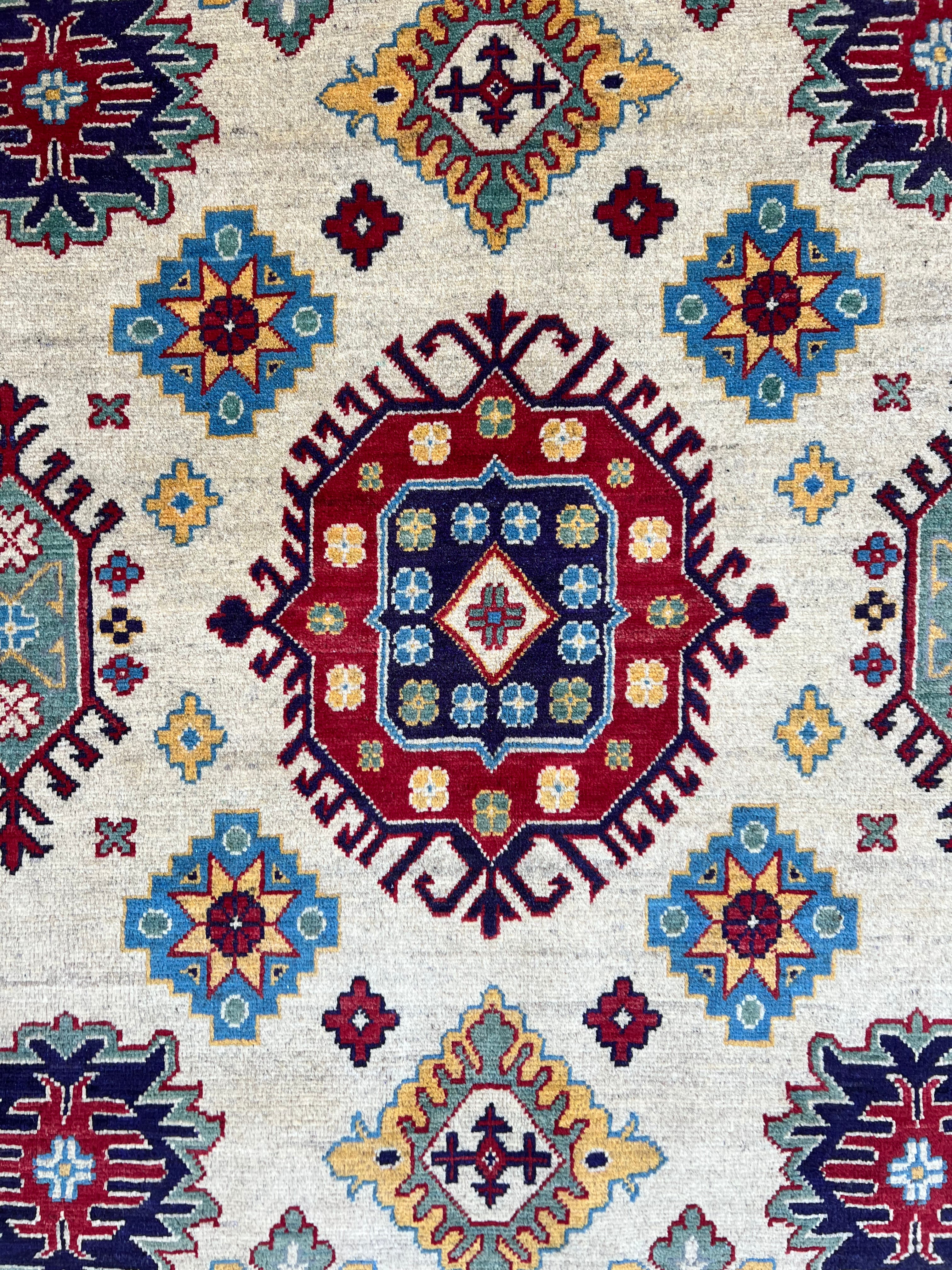 Afghani Rug 7x10 size range tribal laid flat
