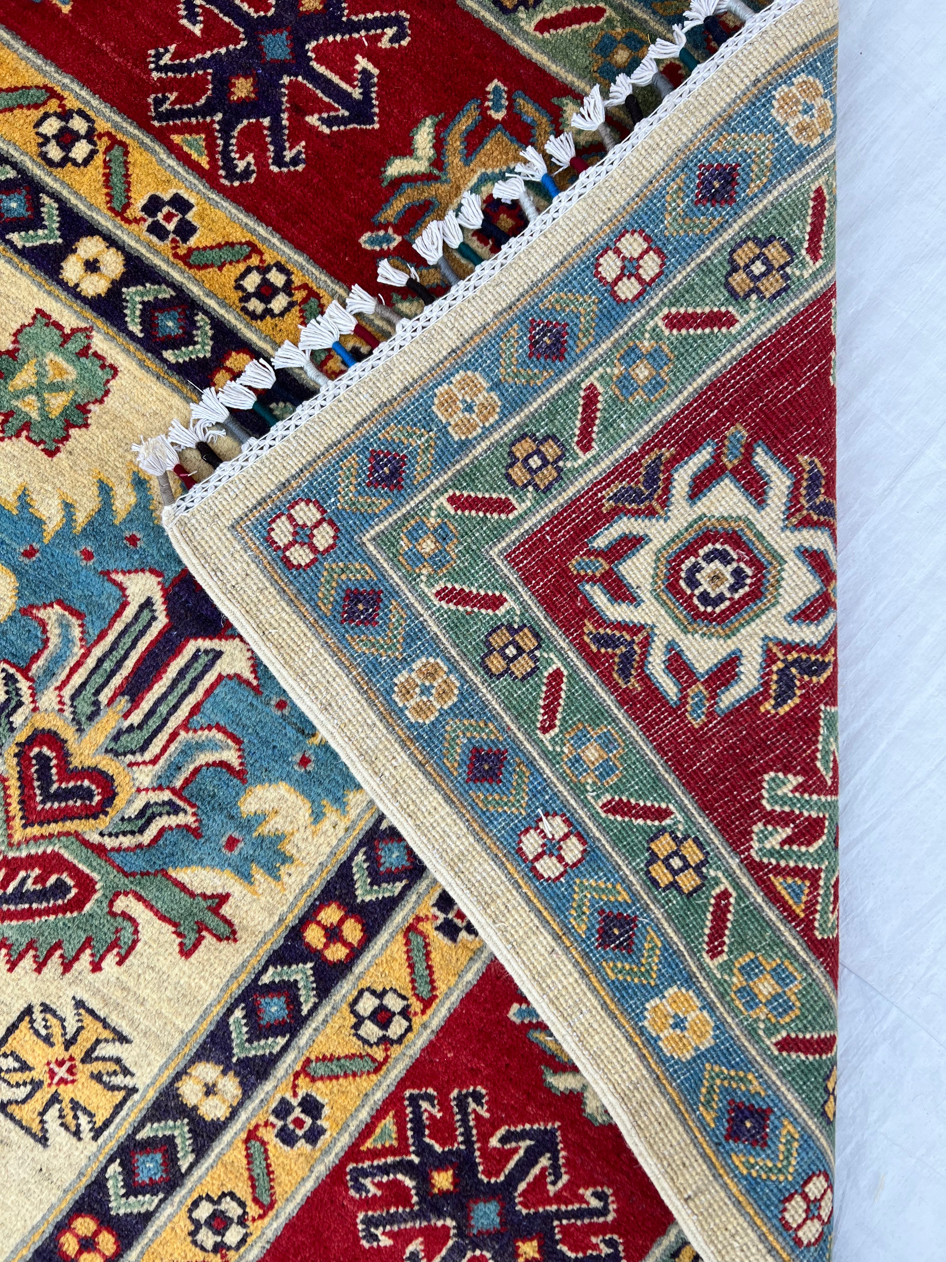 Afghani Rug 7x10 size range tribal laid flat