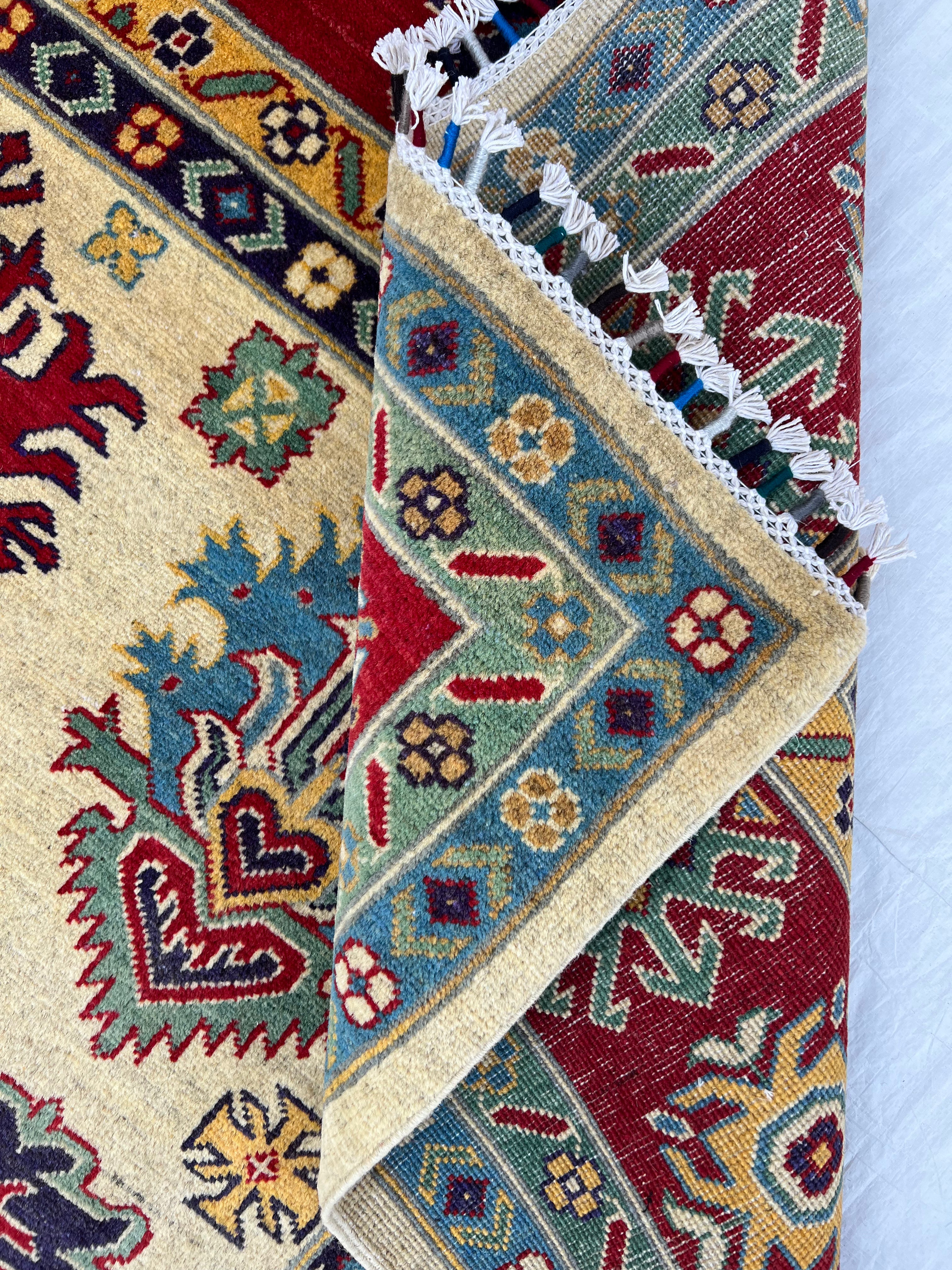 Afghani Rug 7x10 size range tribal laid flat