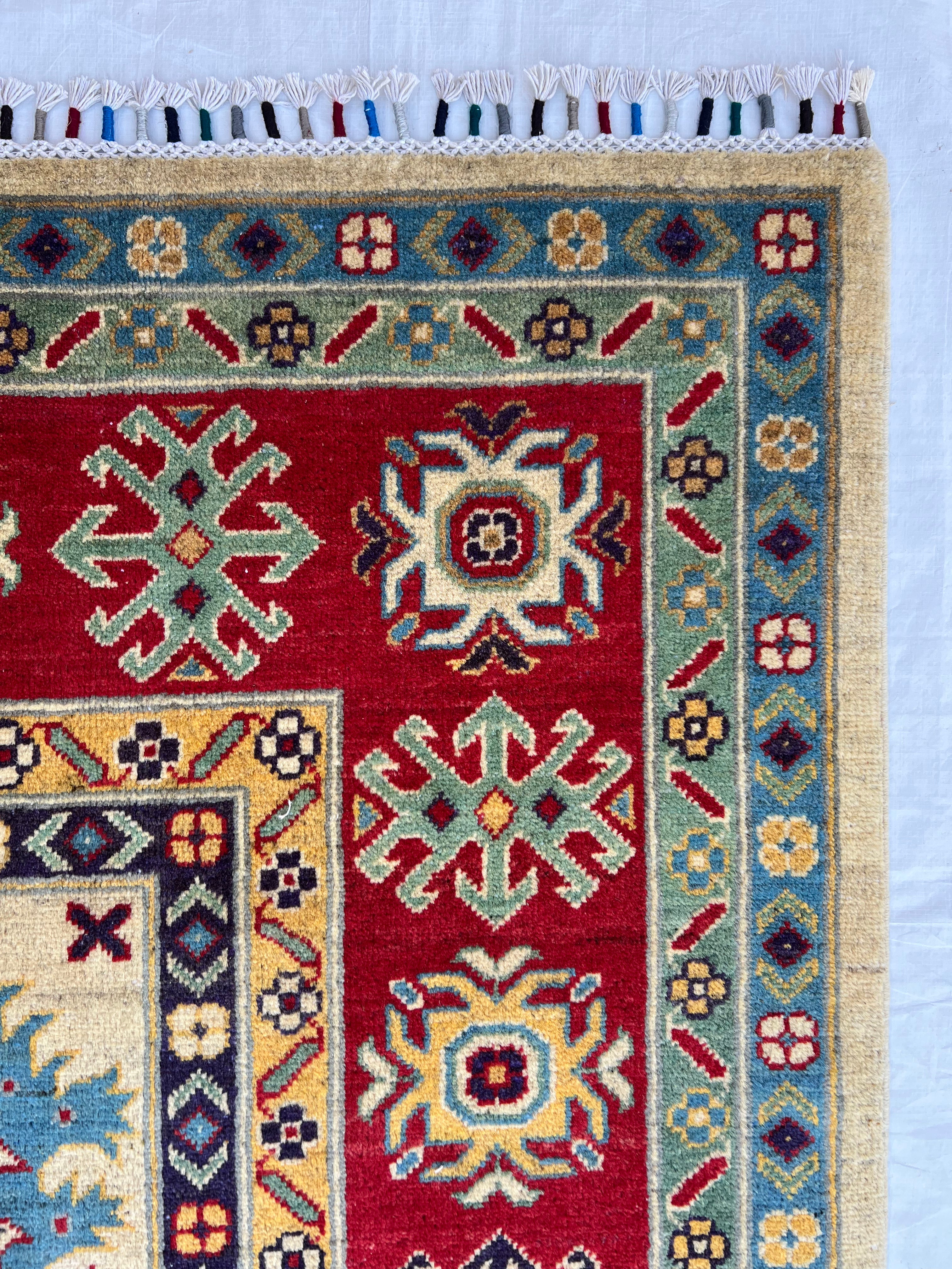 Afghani Rug 7x10 size range tribal laid flat