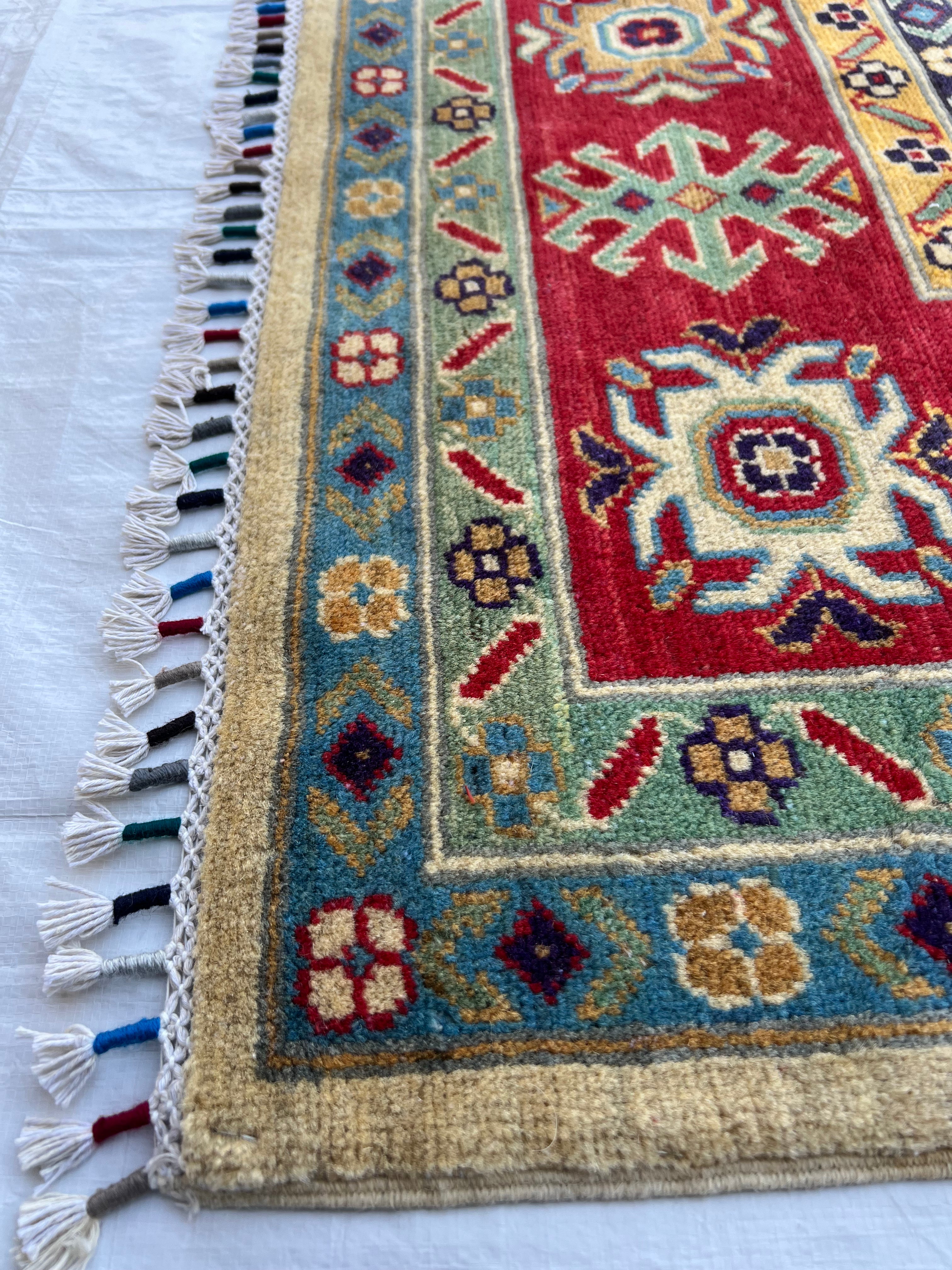 Afghani Rug 7x10 size range tribal laid flat