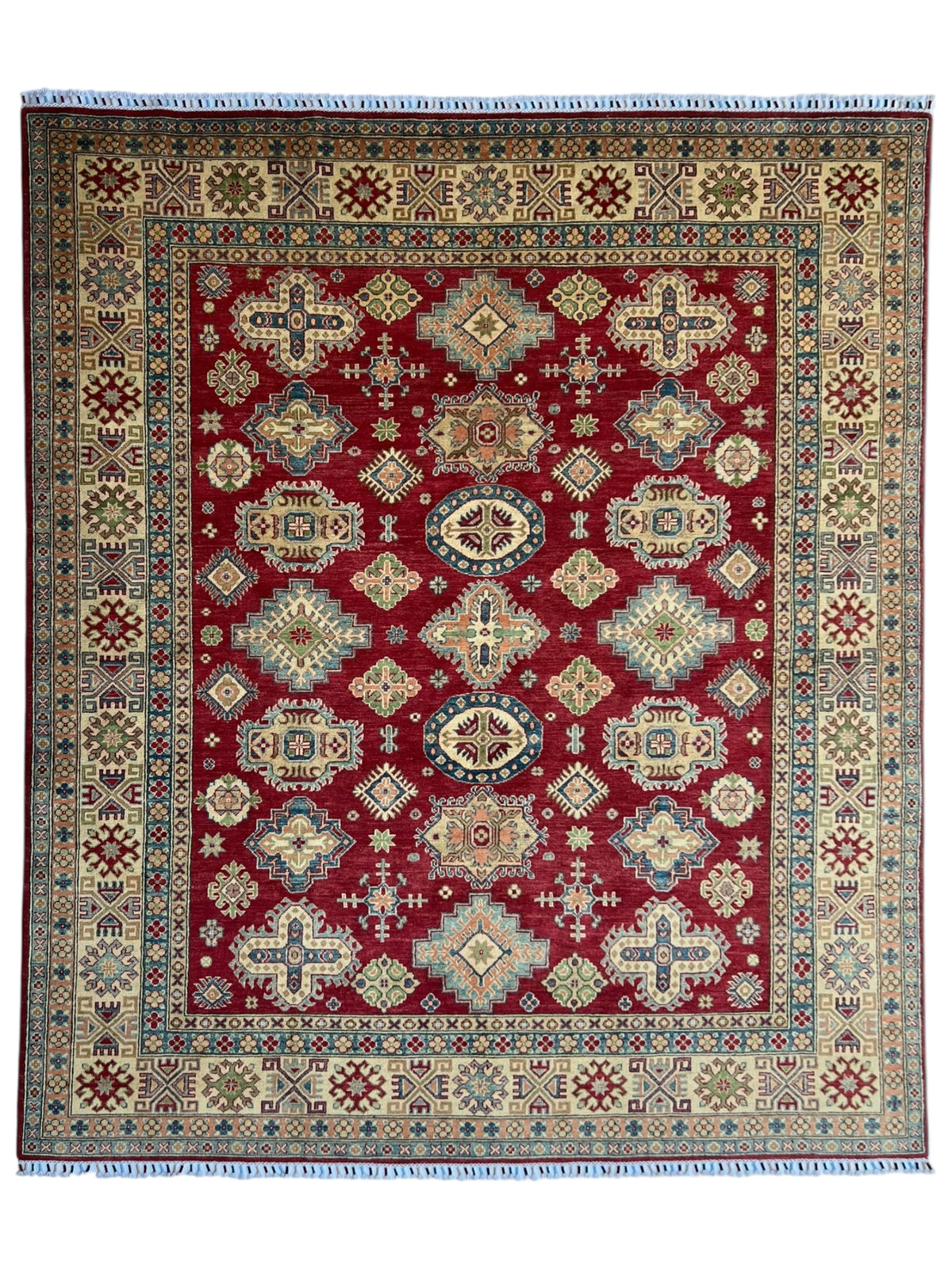 Afghani Rug 9x12 size range tribal laid flat