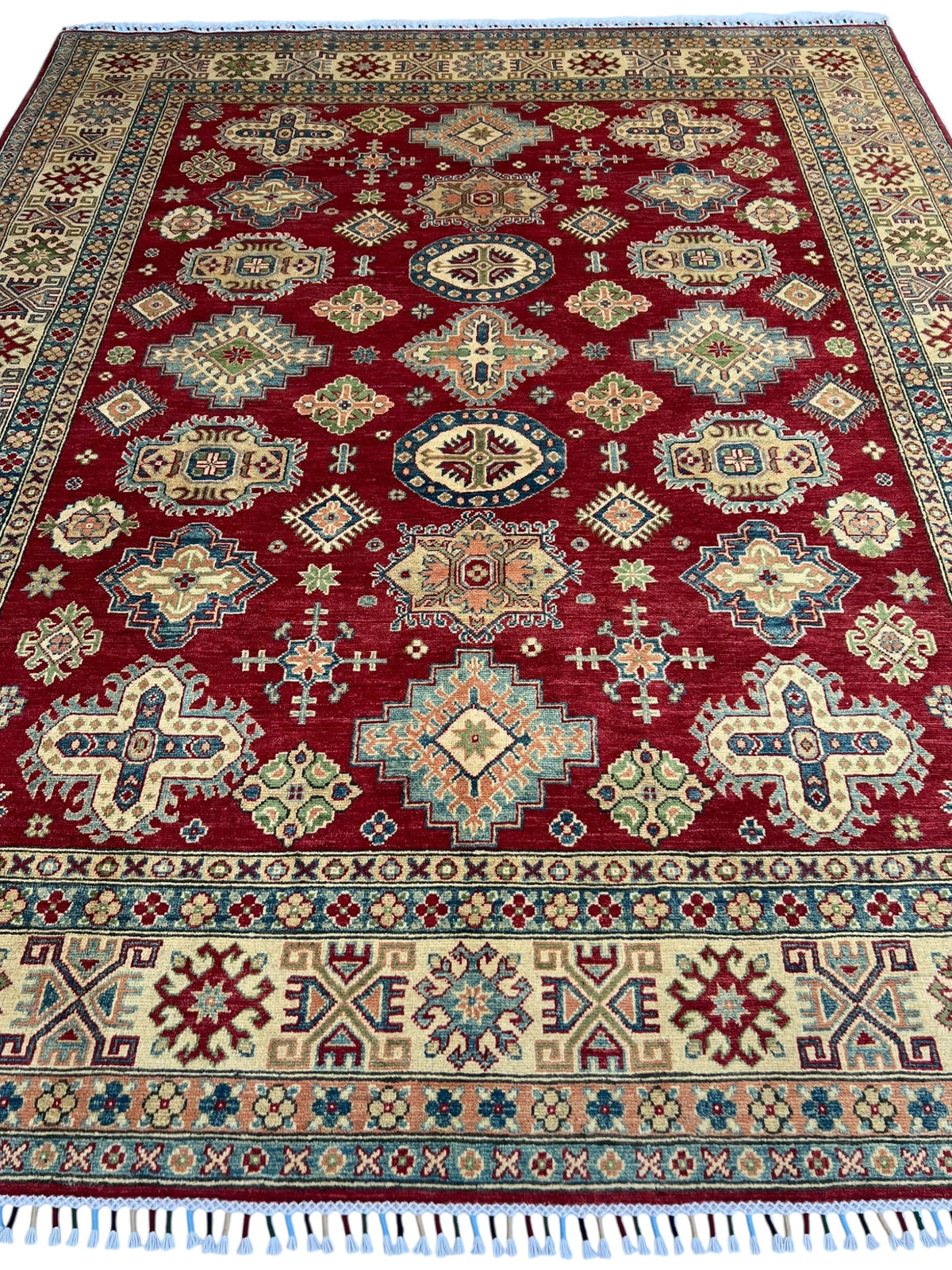 Afghani Rug 9x12 size range tribal laid flat