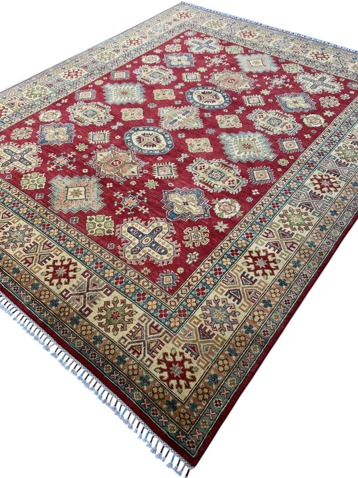 Afghani Rug 9x12 size range tribal laid flat