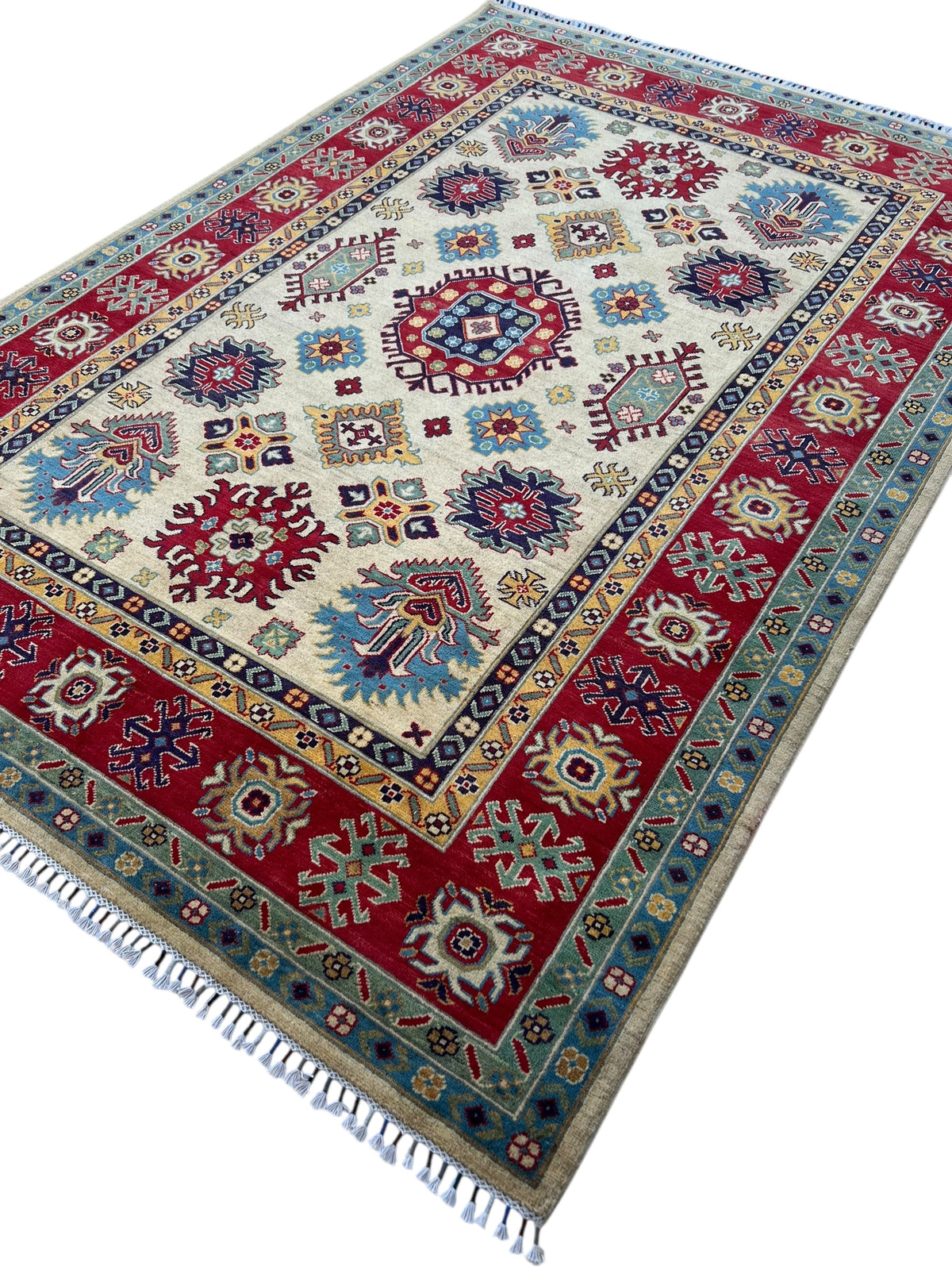 Afghani Rug 7x10 size range tribal laid flat