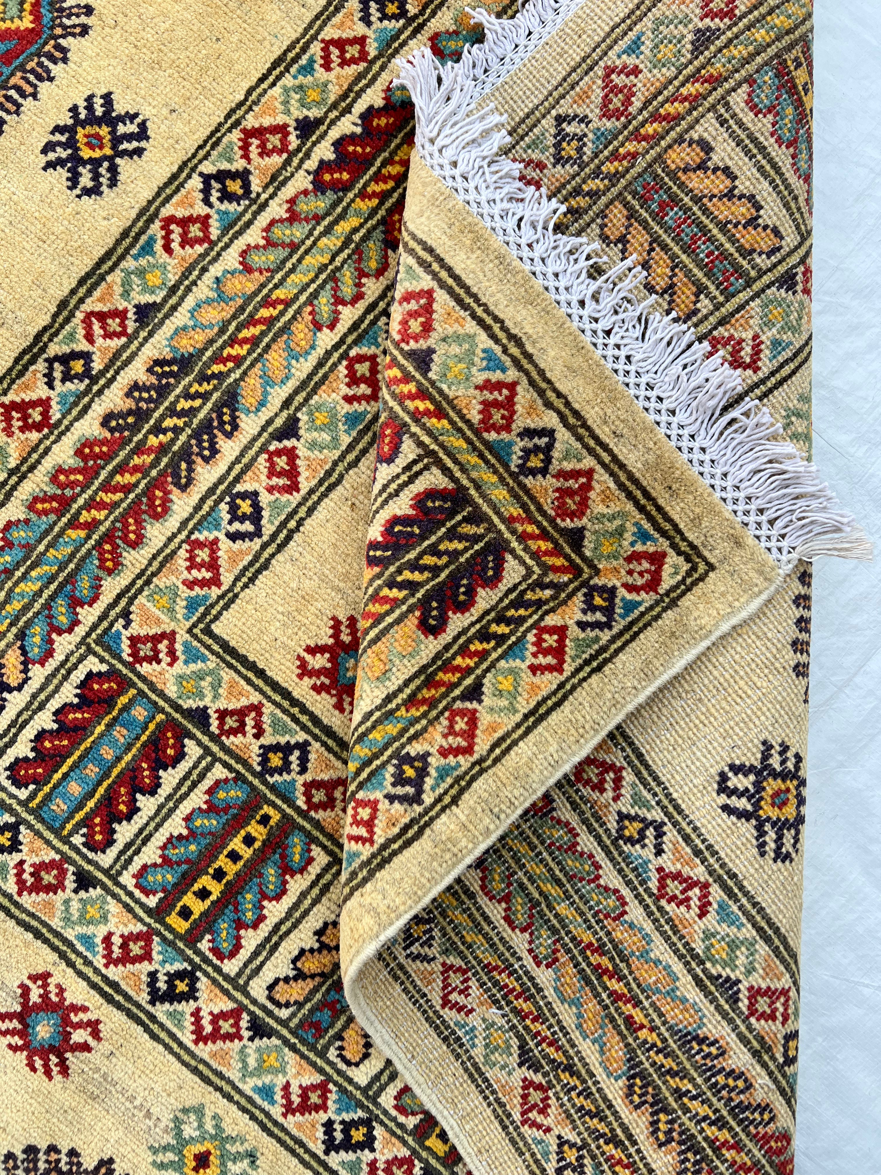 Afghani Rug 8x11 size range tribal laid flat