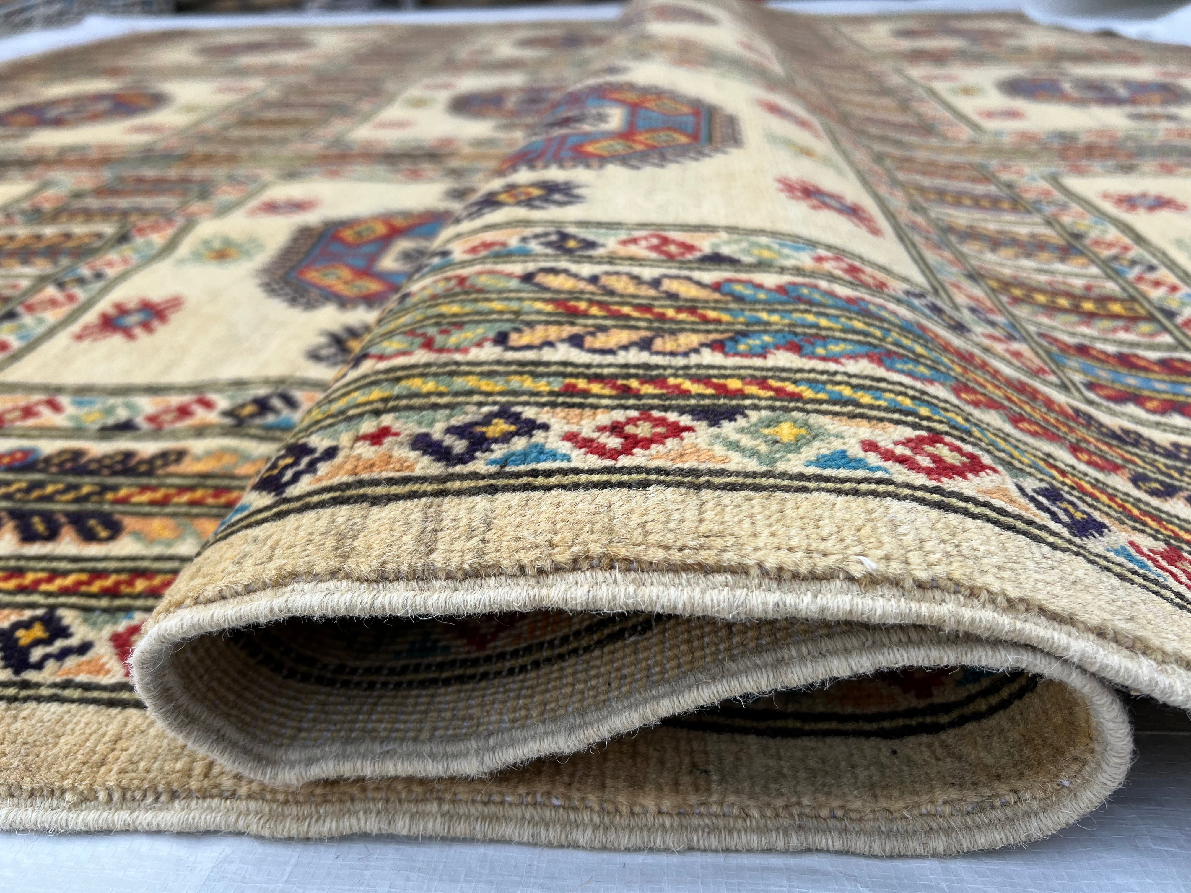 Afghani Rug 8x11 size range tribal laid flat