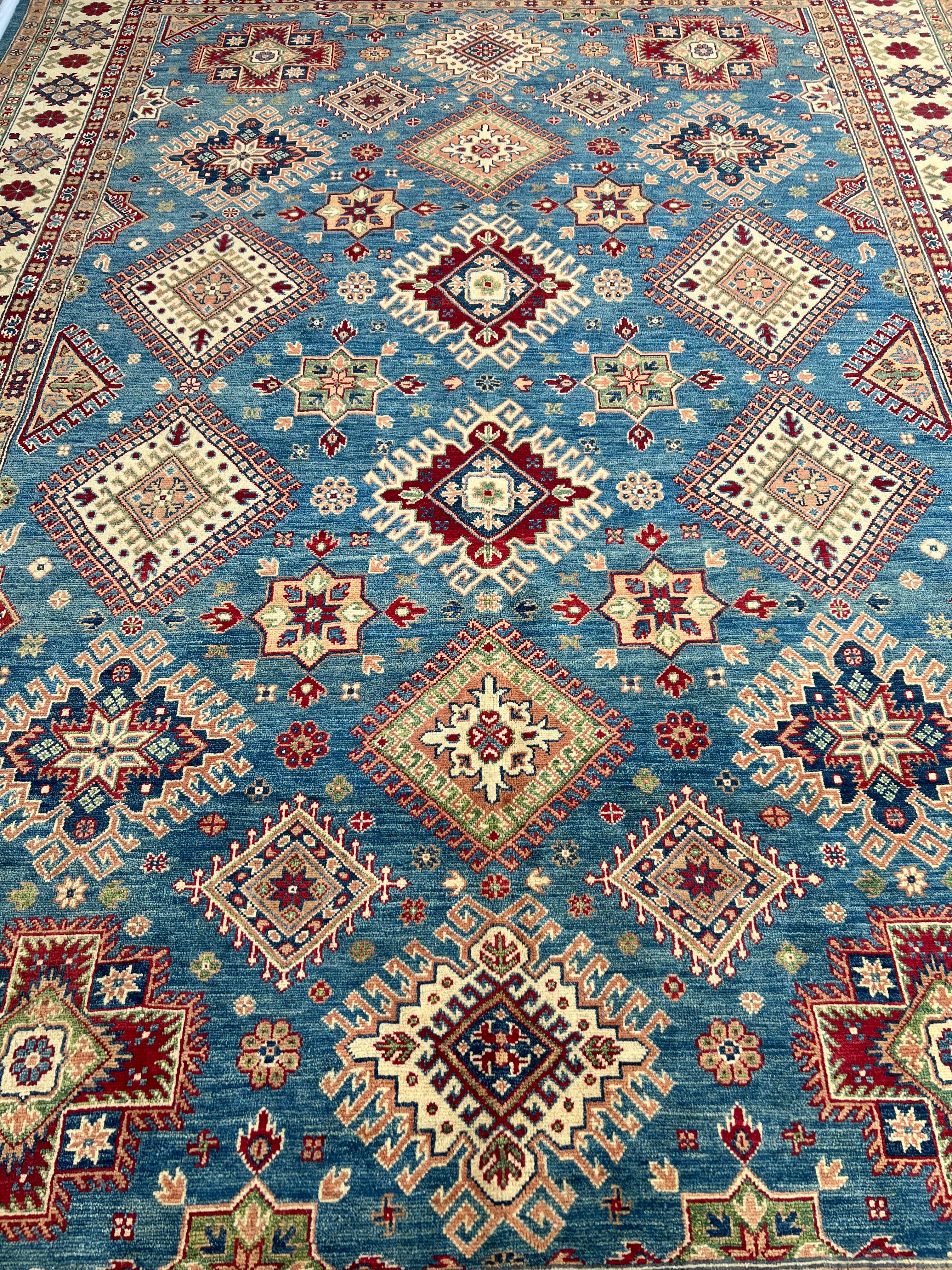 Afghani Rug 9x12 size range tribal laid flat