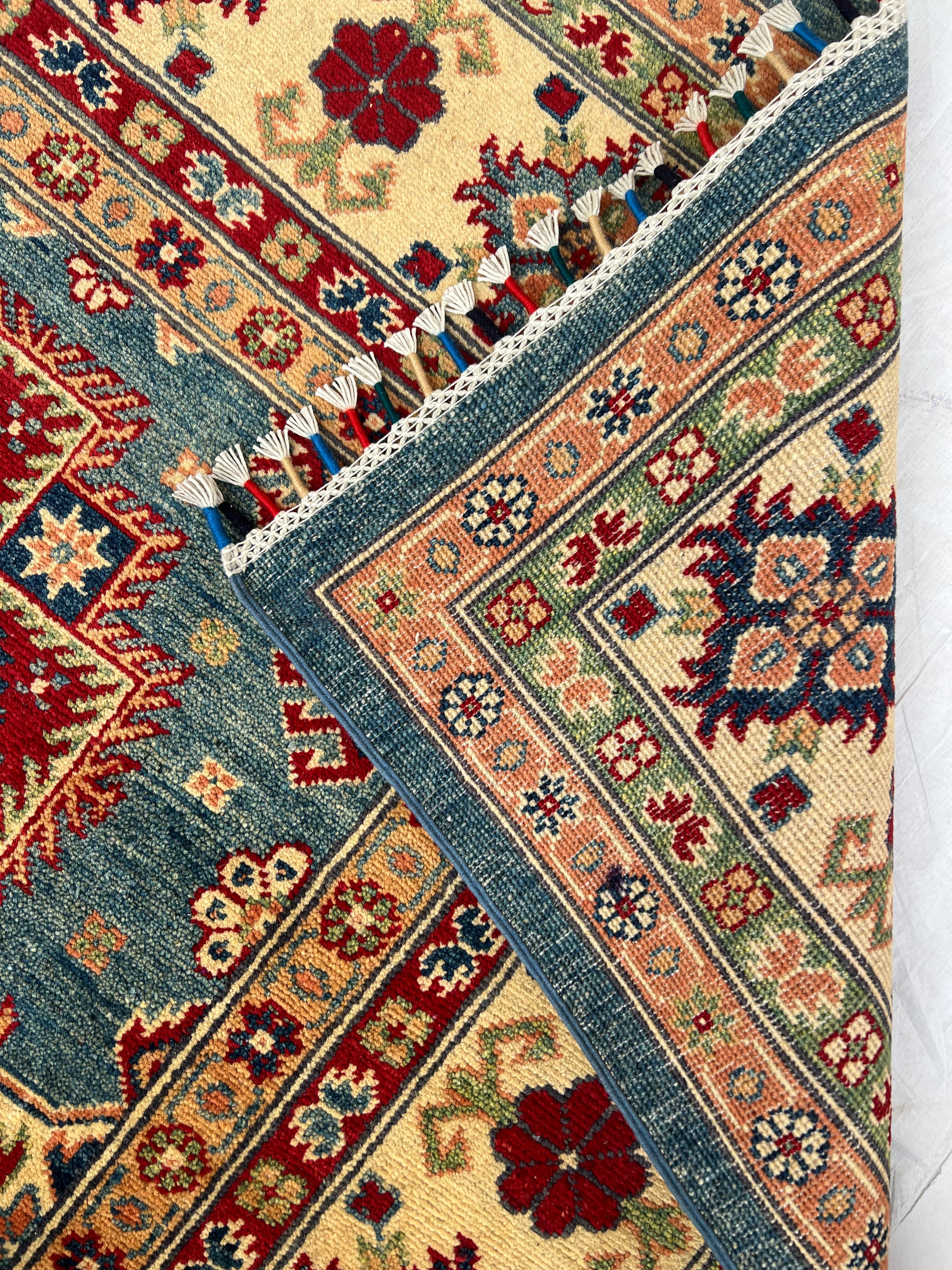 Afghani Rug 9x12 size range tribal laid flat