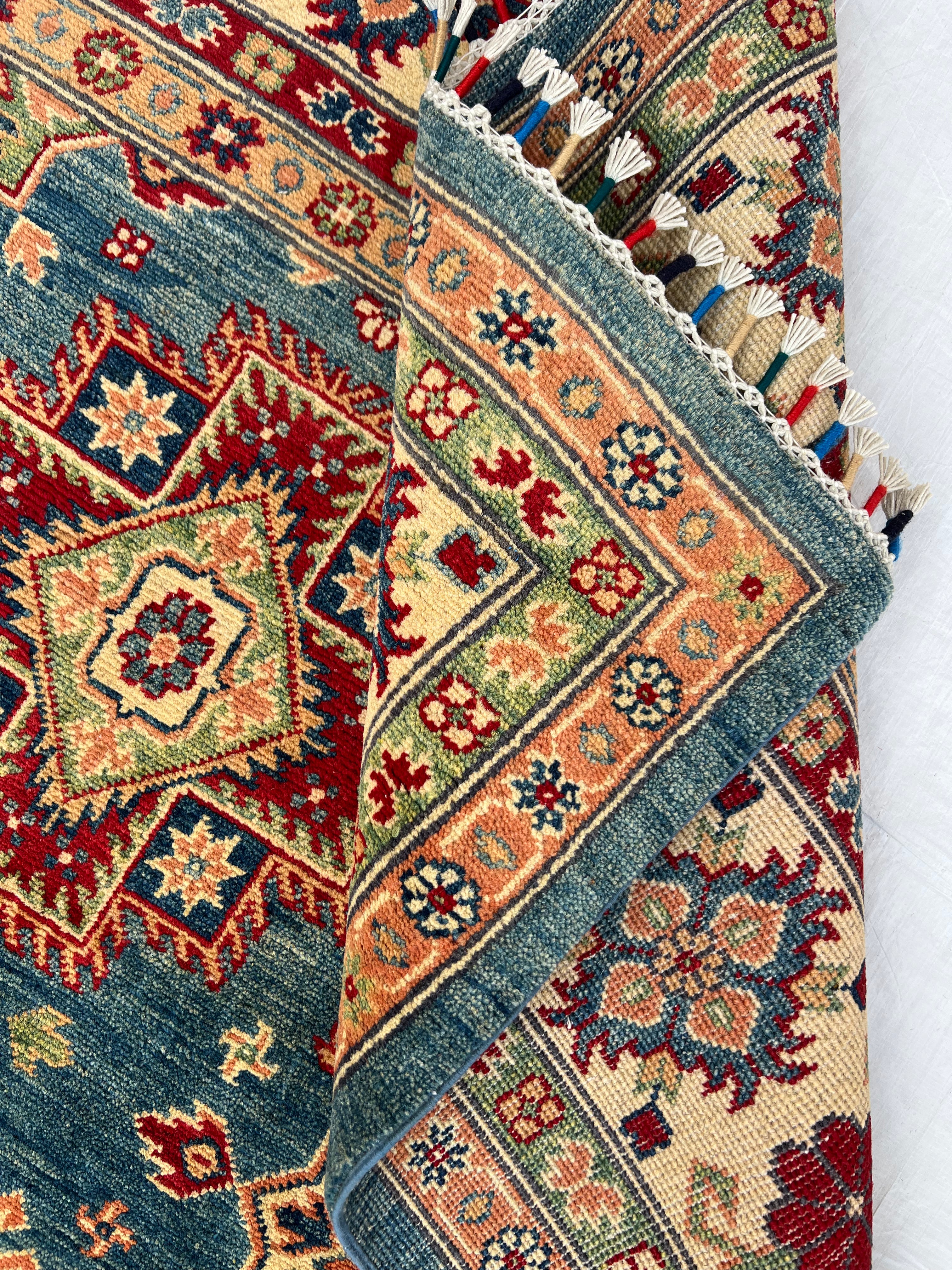 Afghani Rug 9x12 size range tribal laid flat