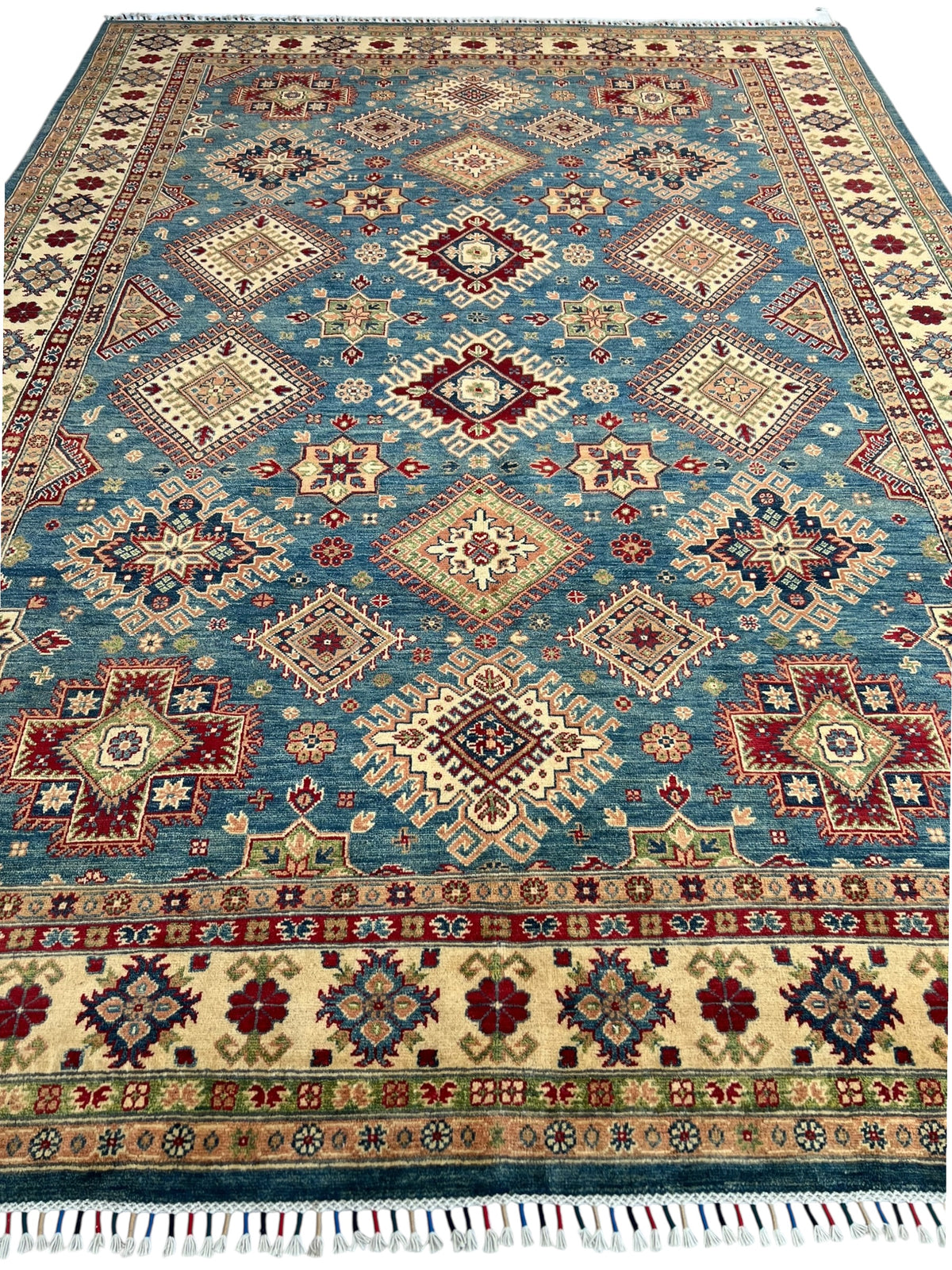 Afghani Rug 9x12 size range tribal laid flat