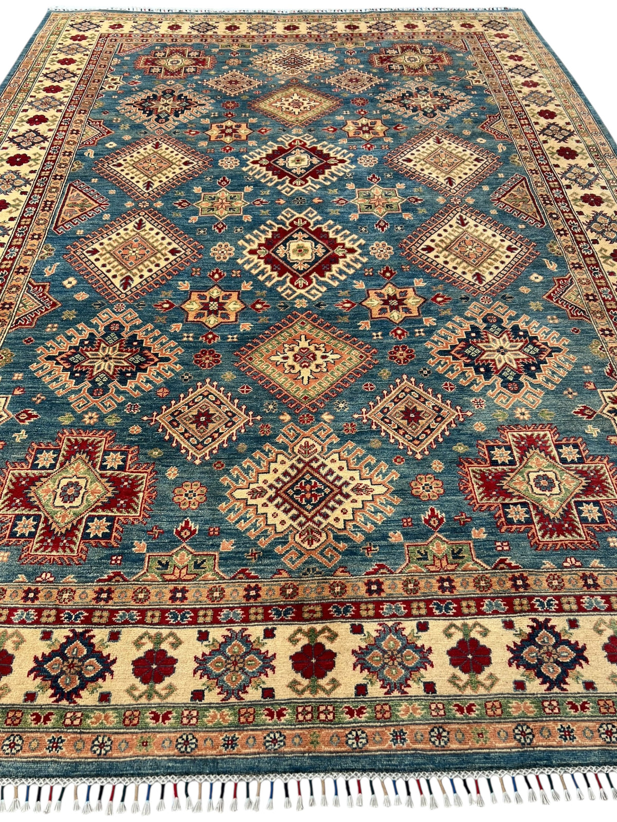 Afghani Rug 9x12 size range tribal laid flat