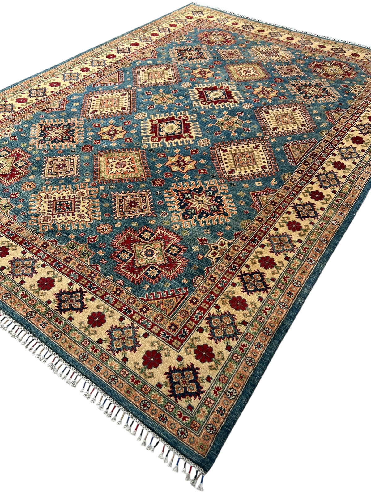 Afghani Rug 9x12 size range tribal laid flat