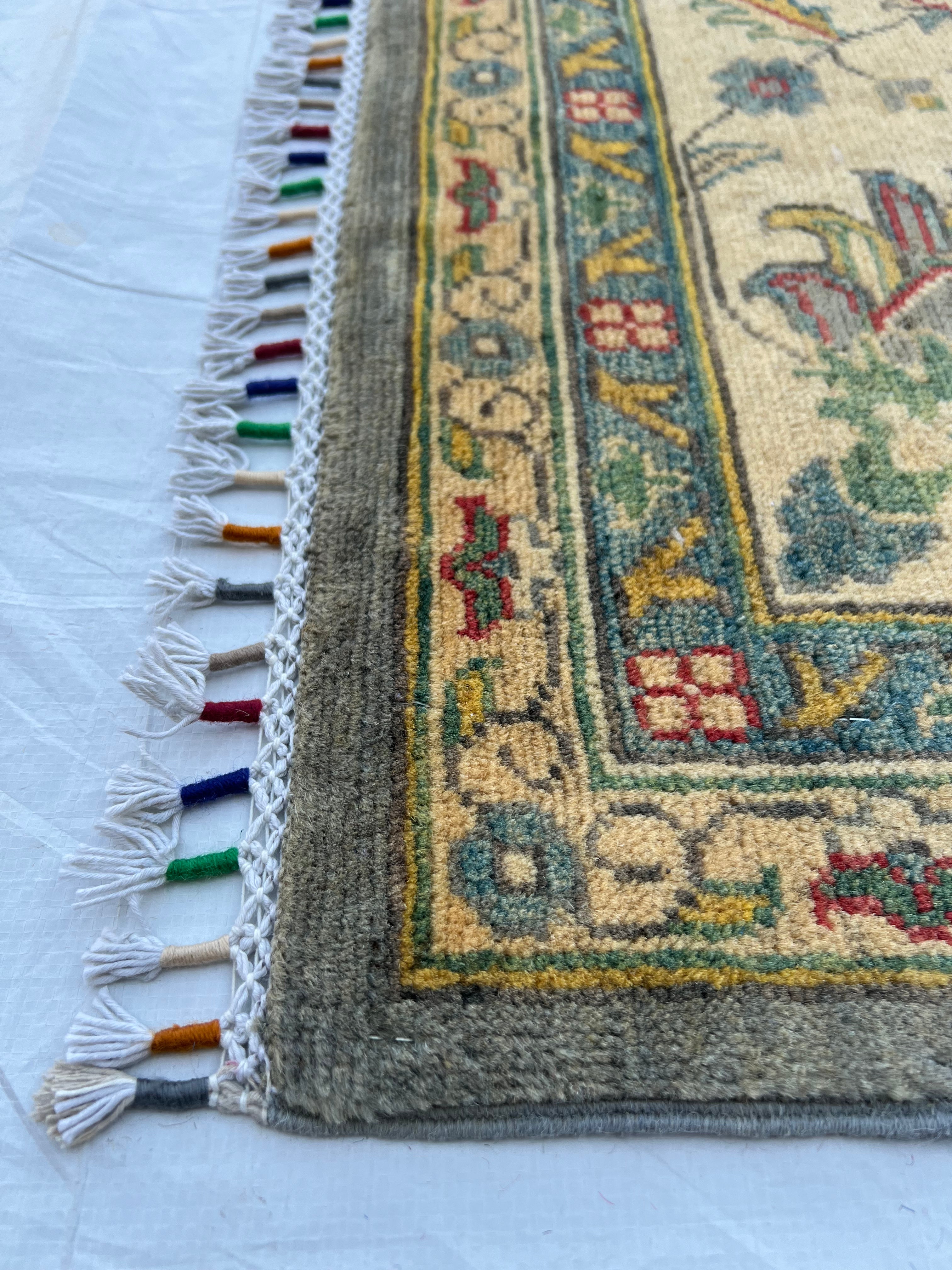 Afghani Rug 10x14 size range tribal laid flat