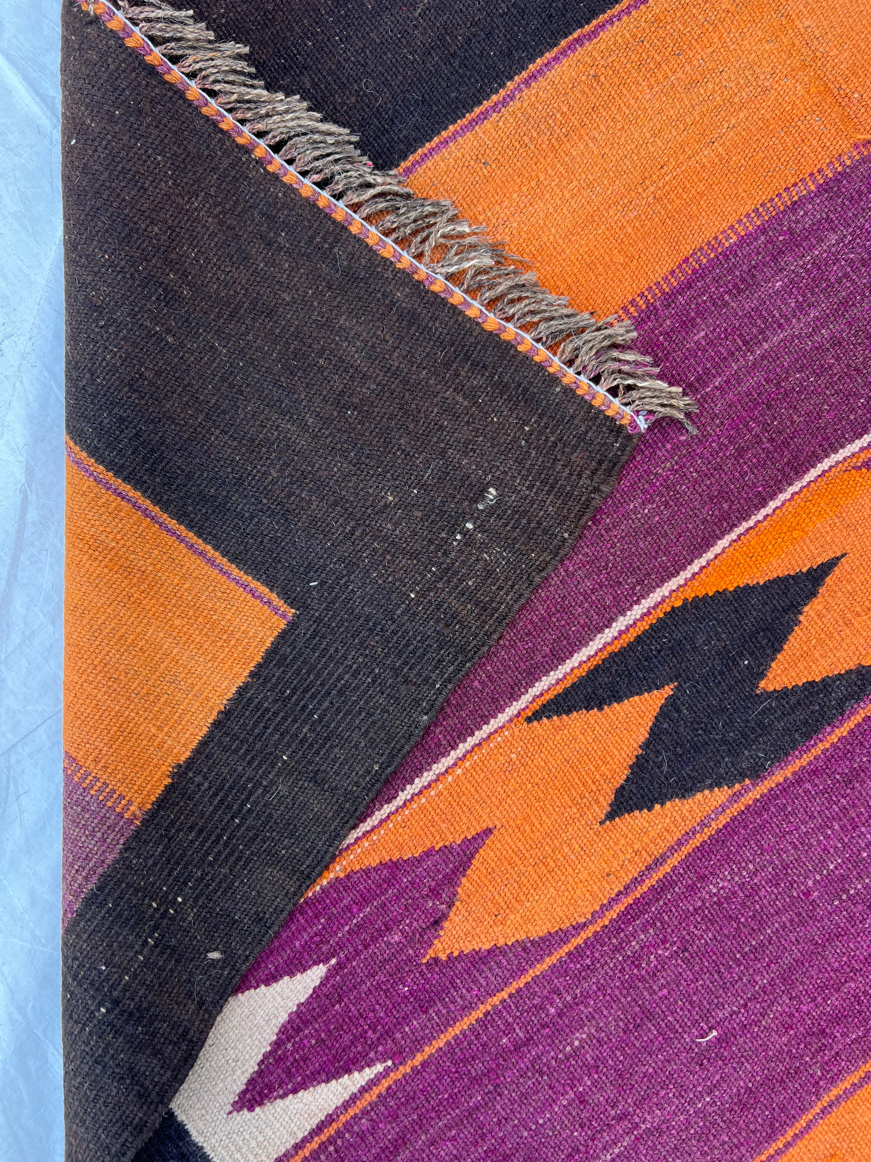 Afghani Kilim 10x14 size range tribal laid flat