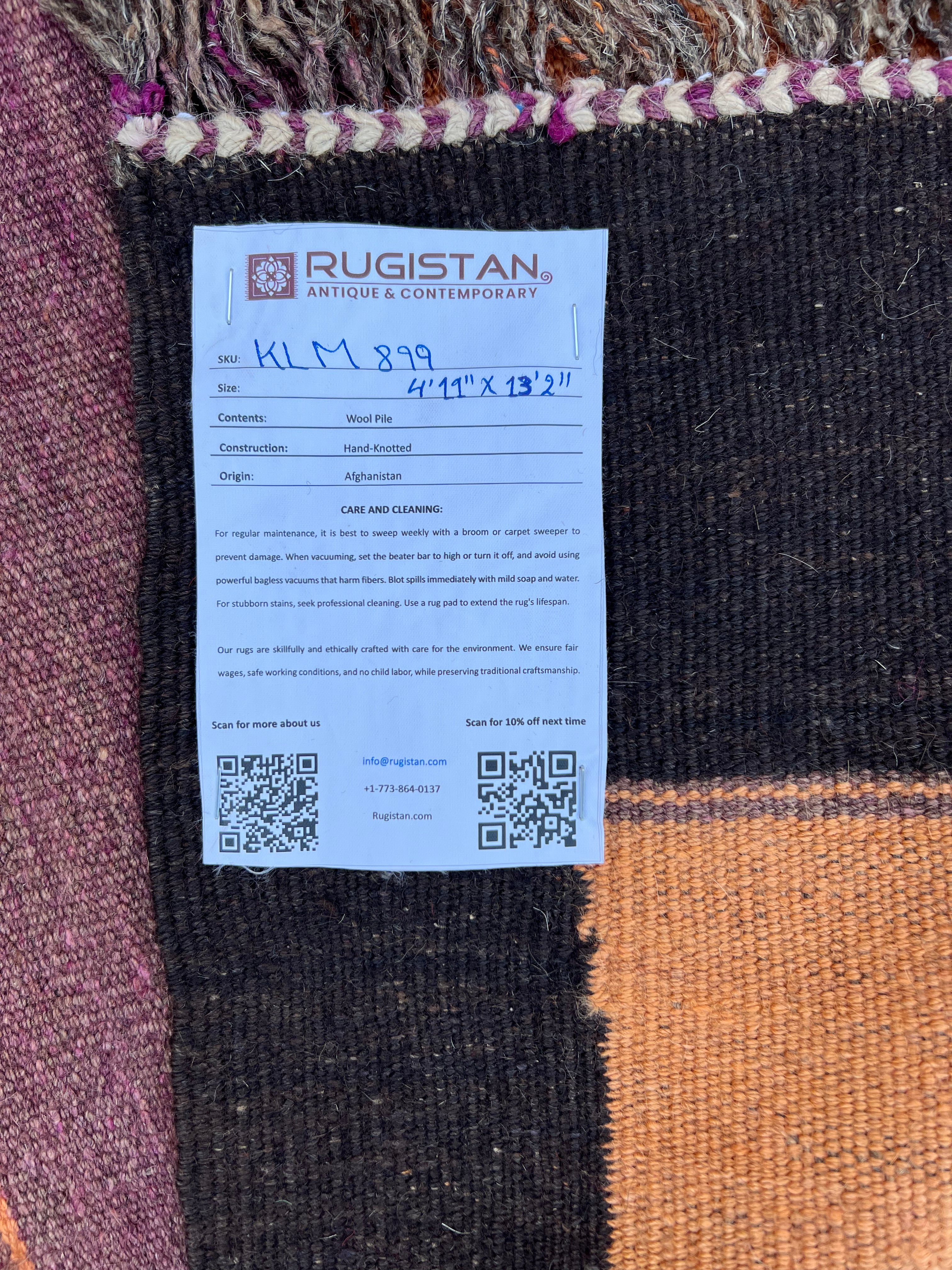 Afghani Kilim 10x14 size range tribal laid flat