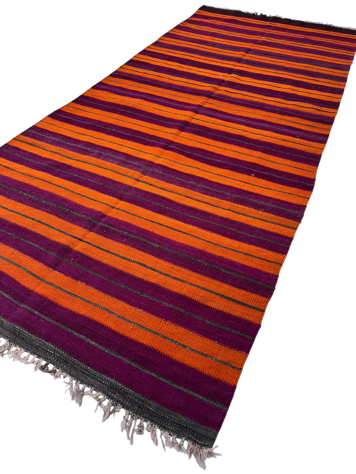 Afghani Kilim 12x15 size range tribal laid flat