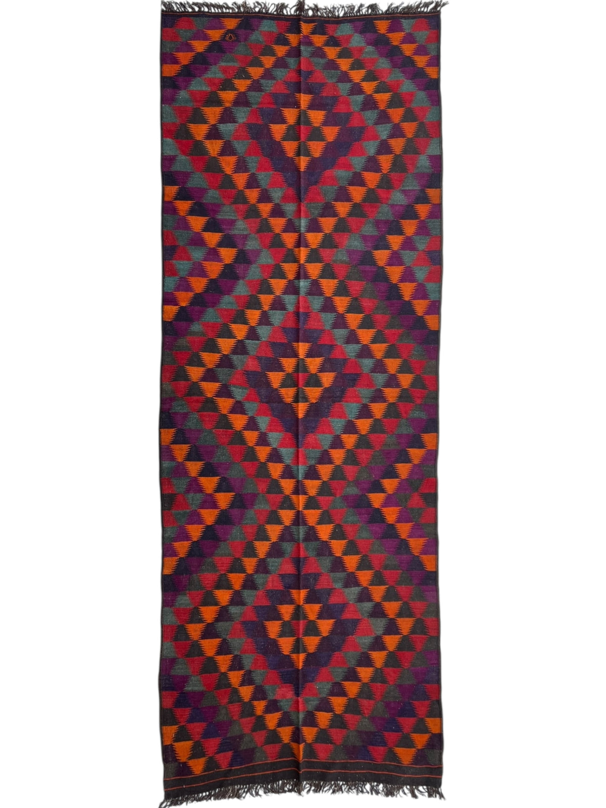 Afghani Kilim 10x14 size range tribal laid flat
