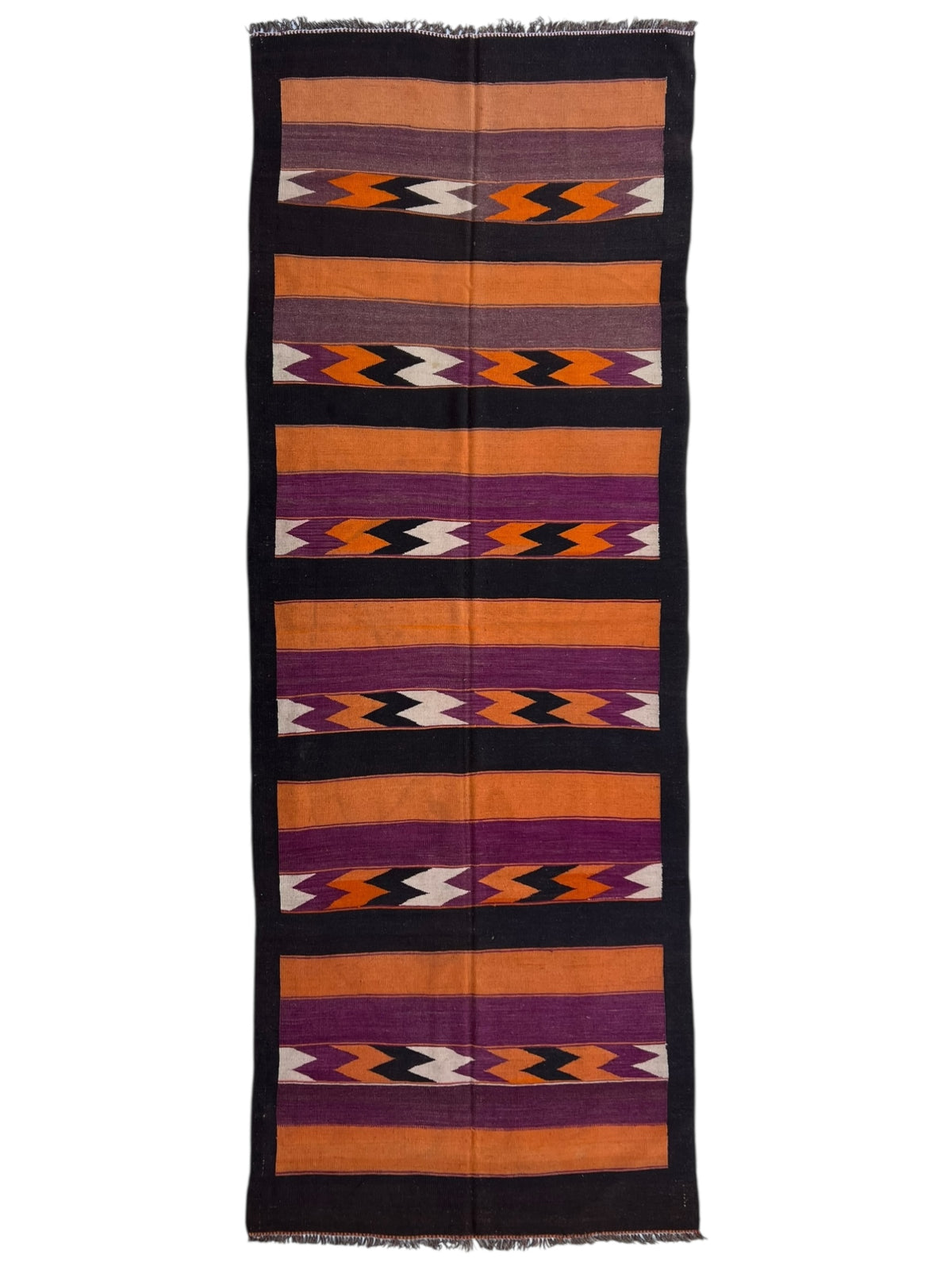 Afghani Kilim 10x14 size range tribal laid flat