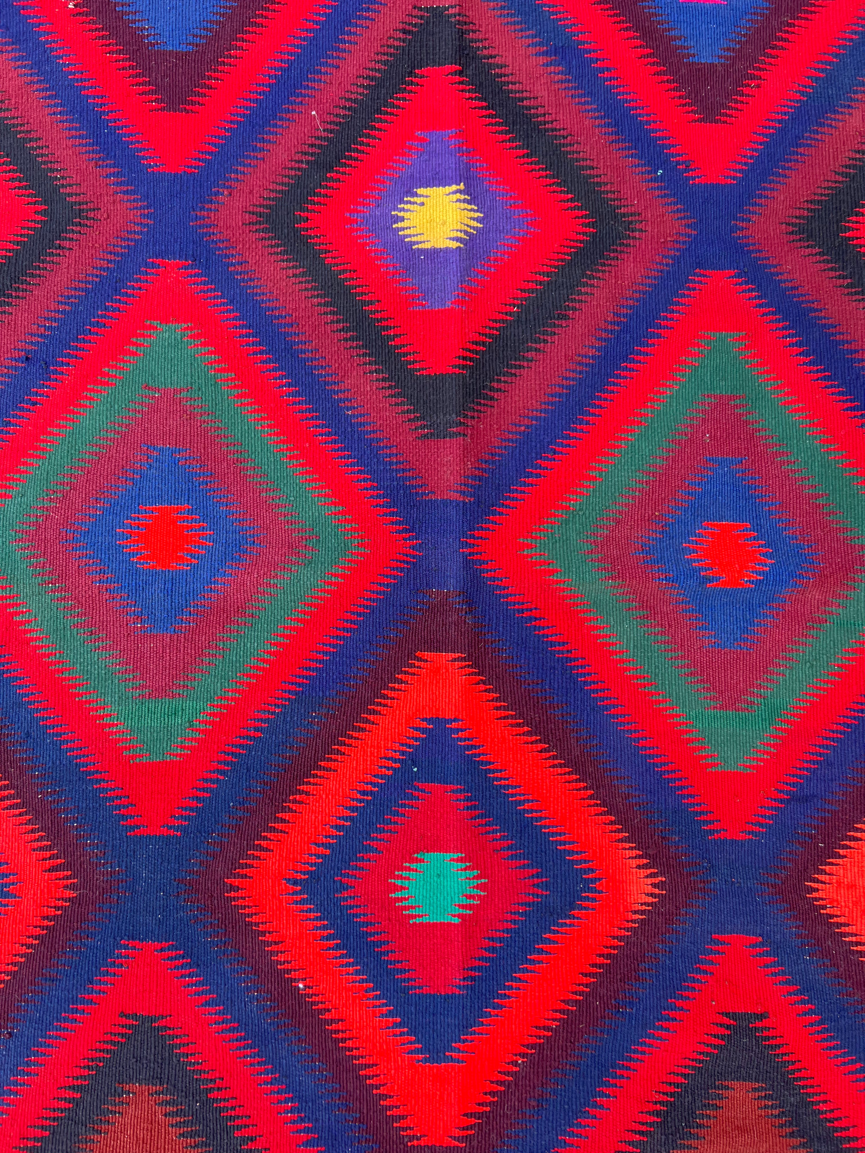Afghani Kilim 5x12 size range tribal laid flat