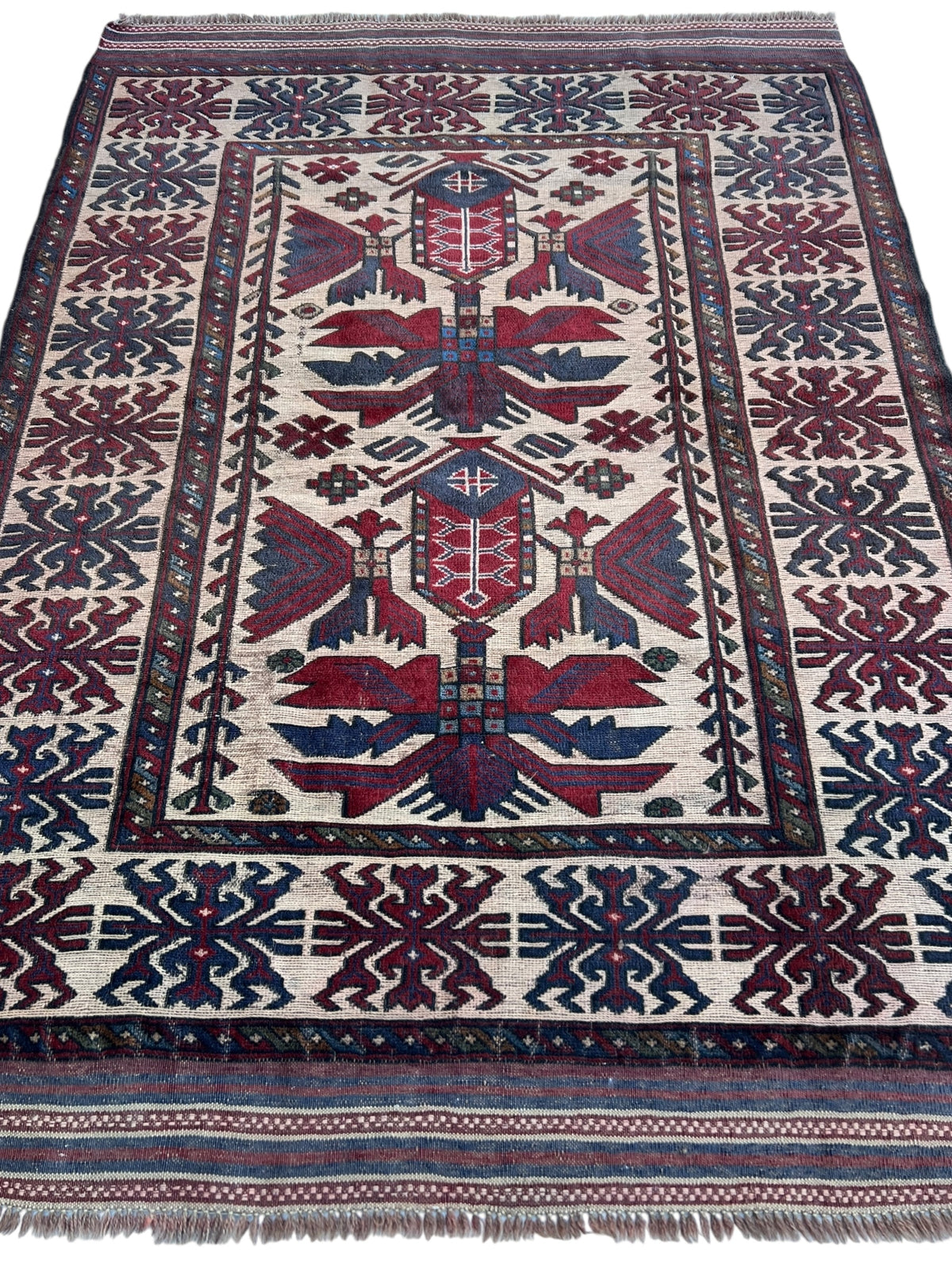 Afghani Rug 5x8 size range tribal laid flat
