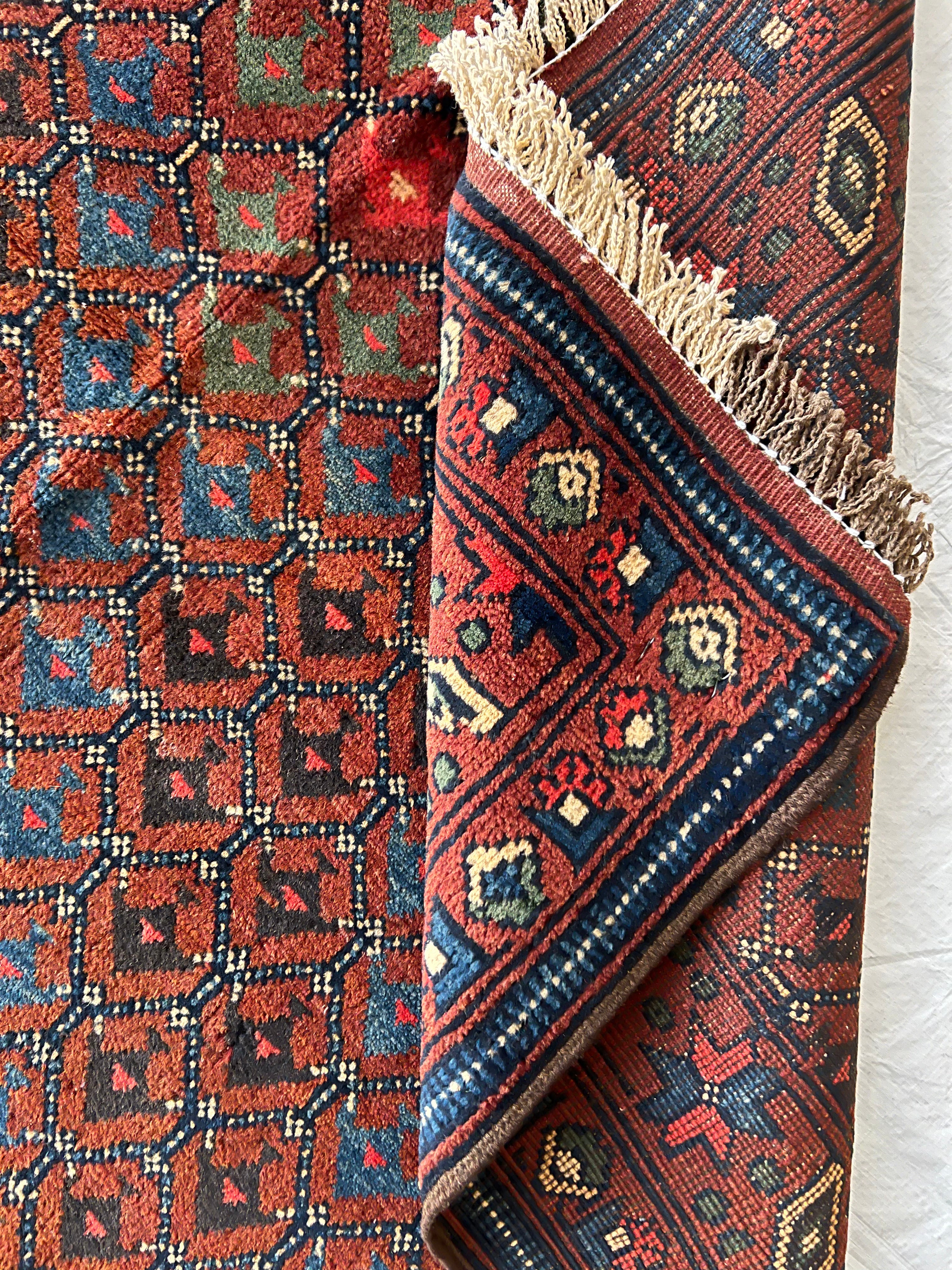Afghani Rug 5x8 size range tribal laid flat