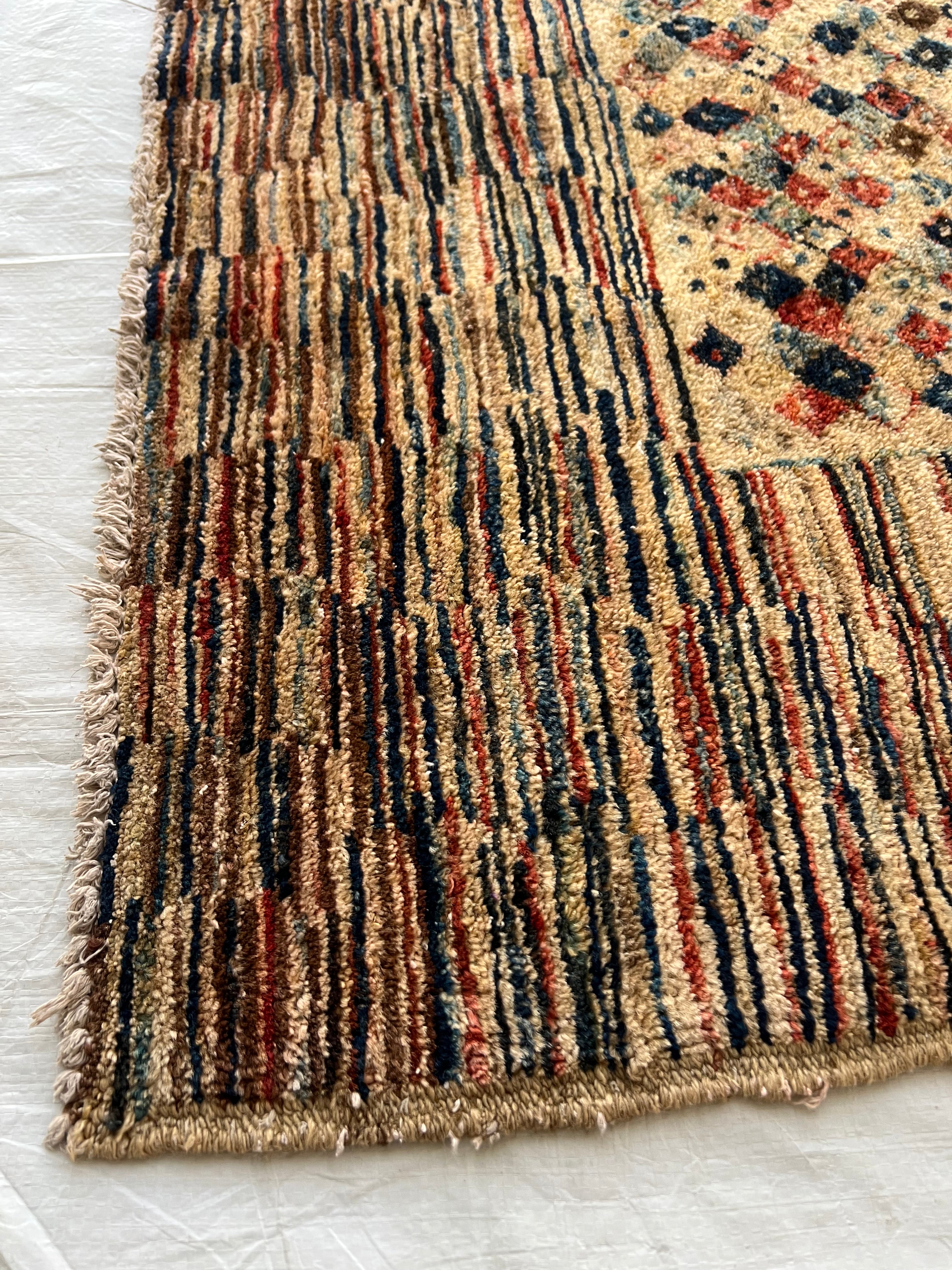 Afghani Rug 4x6 size range tribal laid flat