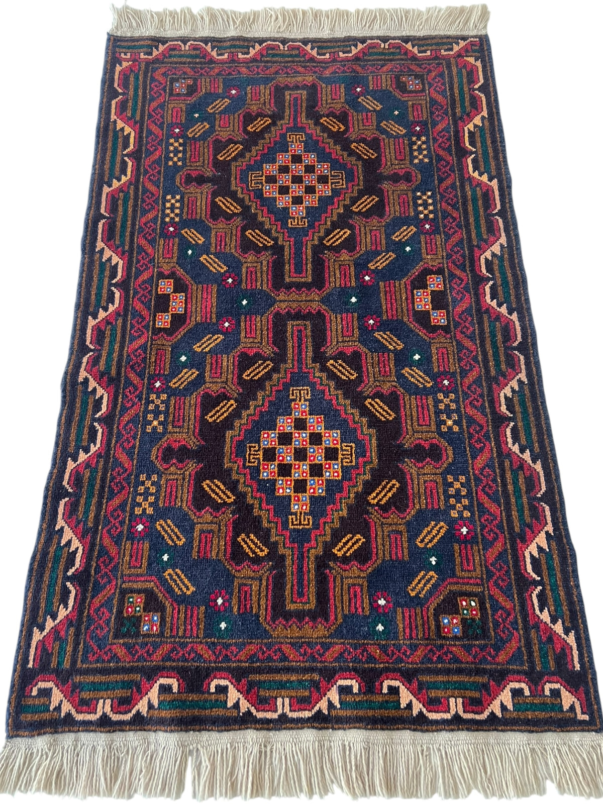 Afghani Rug 3x5 size range tribal laid flat