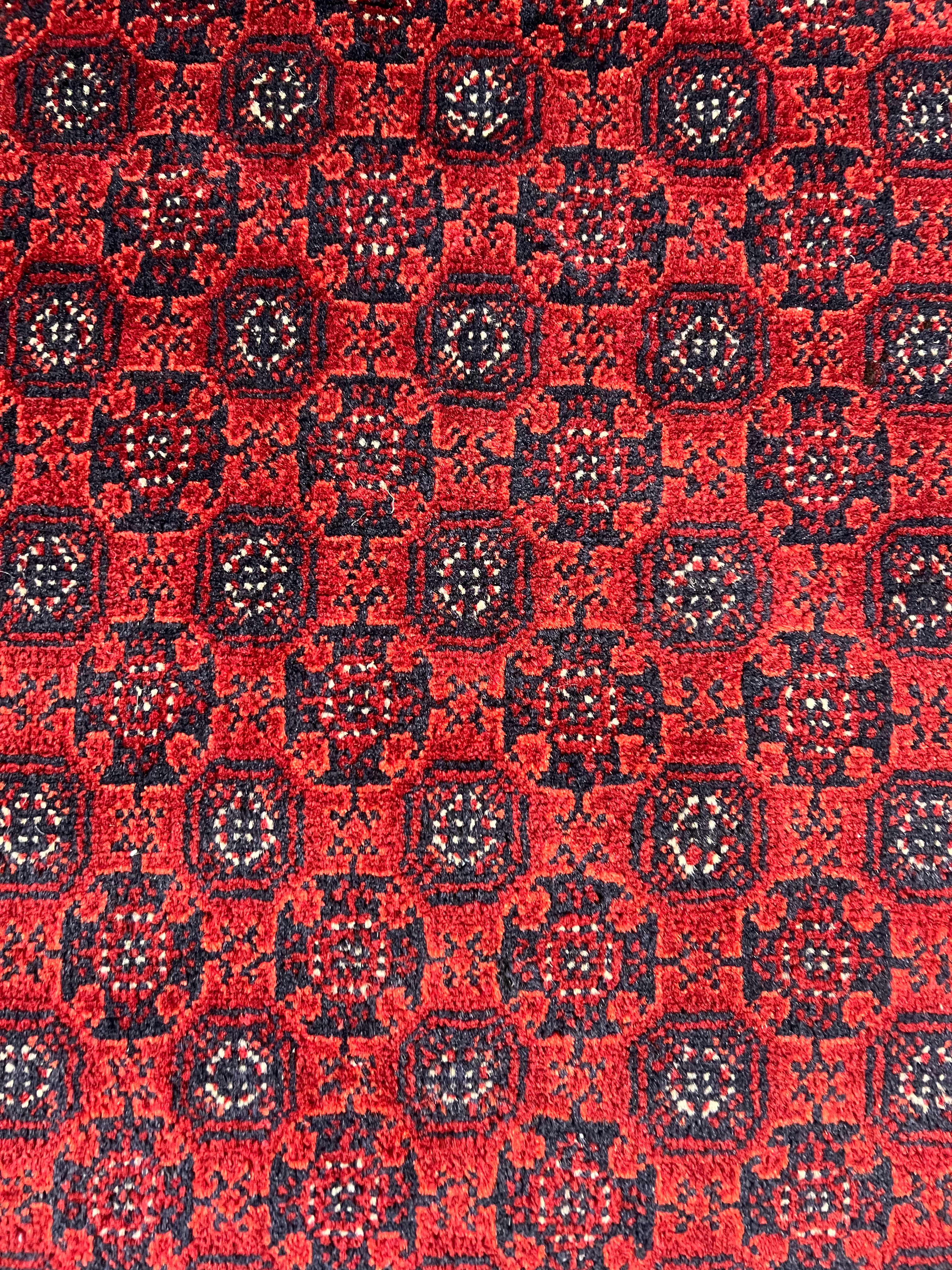 Afghani Runner runner size range khoja roshana Red laid flat