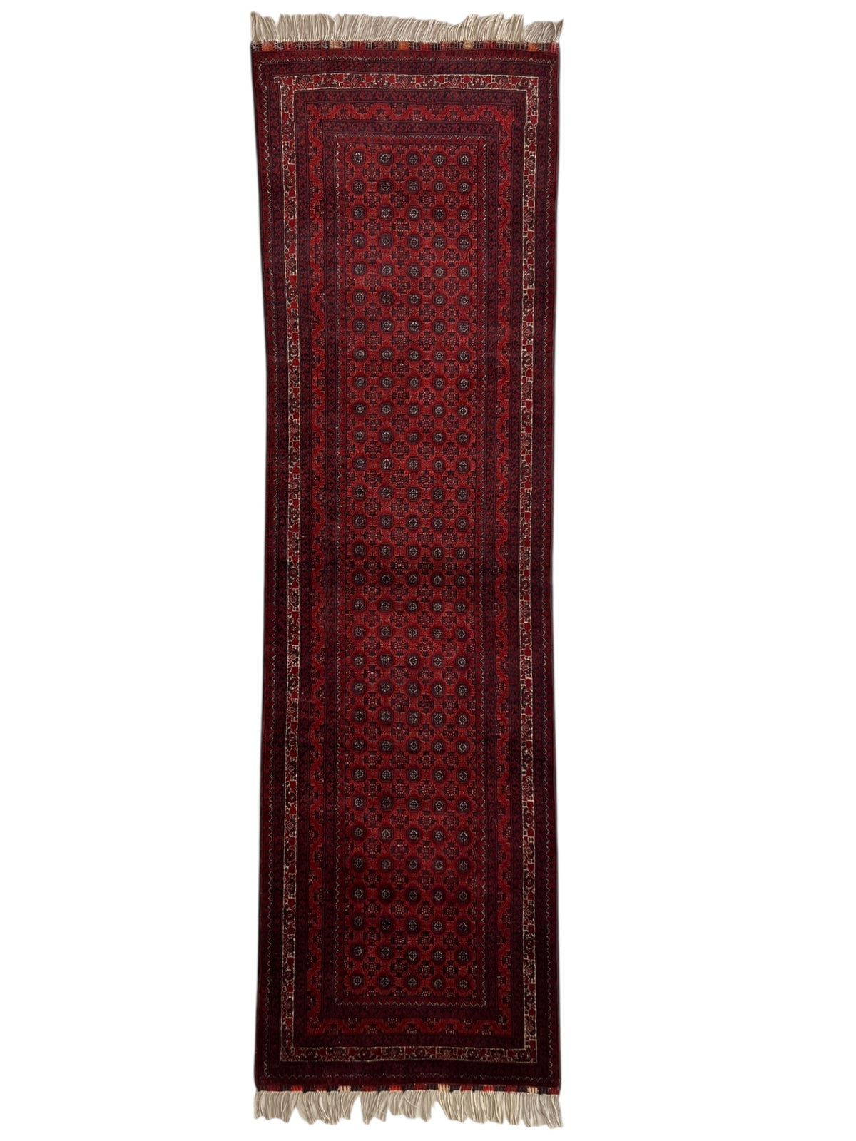 Afghani Runner runner size range khoja roshana Red laid flat