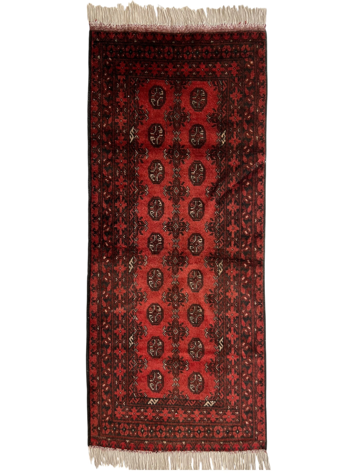 Oriental Rug 3x6 | Red & Black | Hand-Knotted Wool