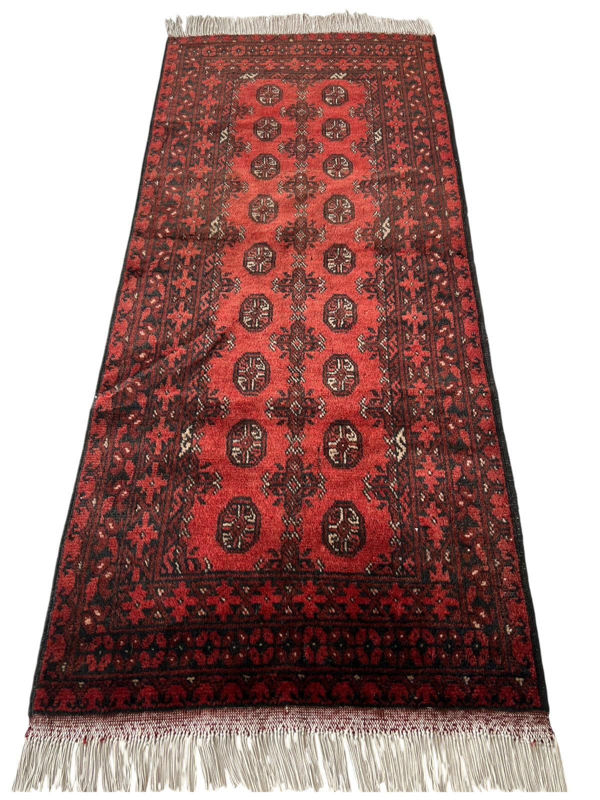 Oriental Rug 3x6 | Red & Black | Hand-Knotted Wool