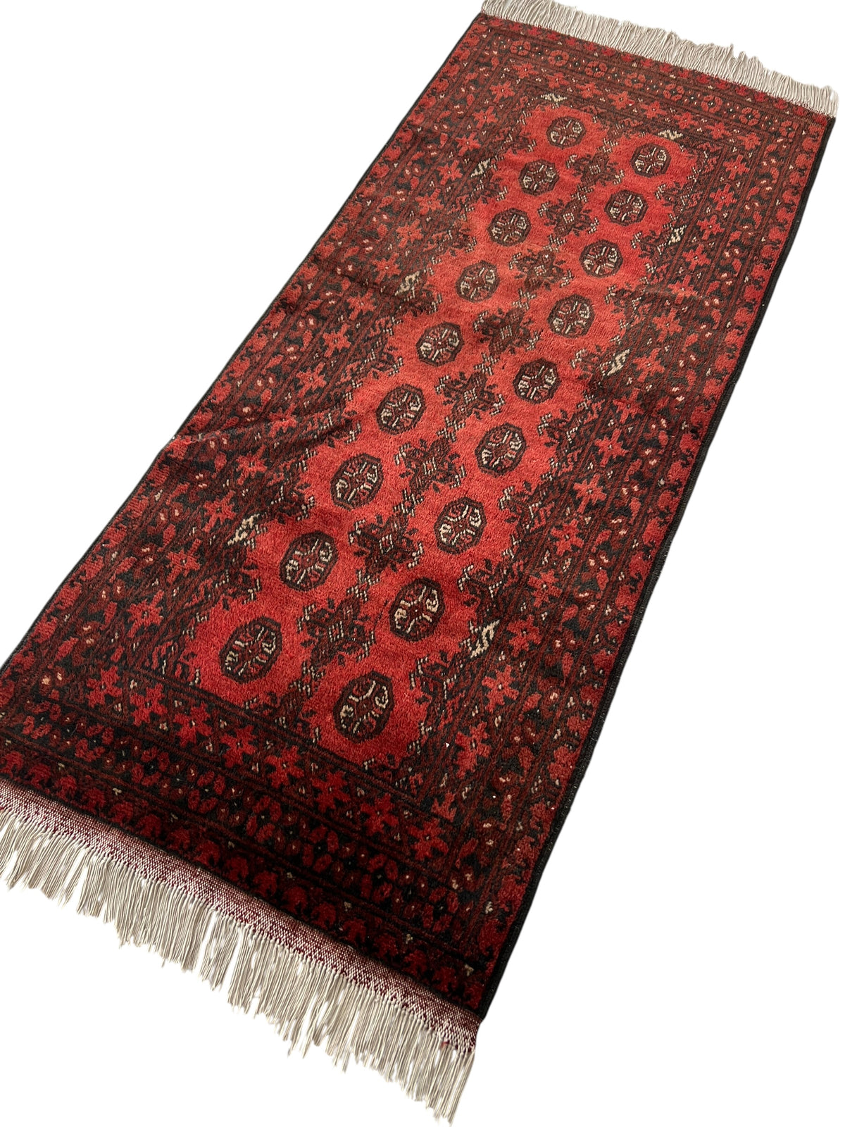 Oriental Rug 3x6 | Red & Black | Hand-Knotted Wool
