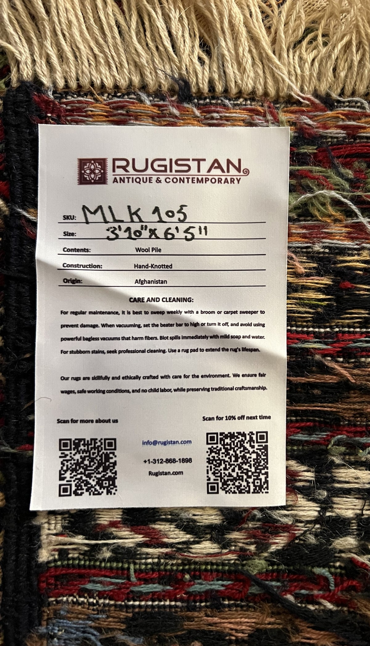 Kilim Rug 4x6 | Red, Ivory & Brown | Hand-Woven Wool Flatweave
