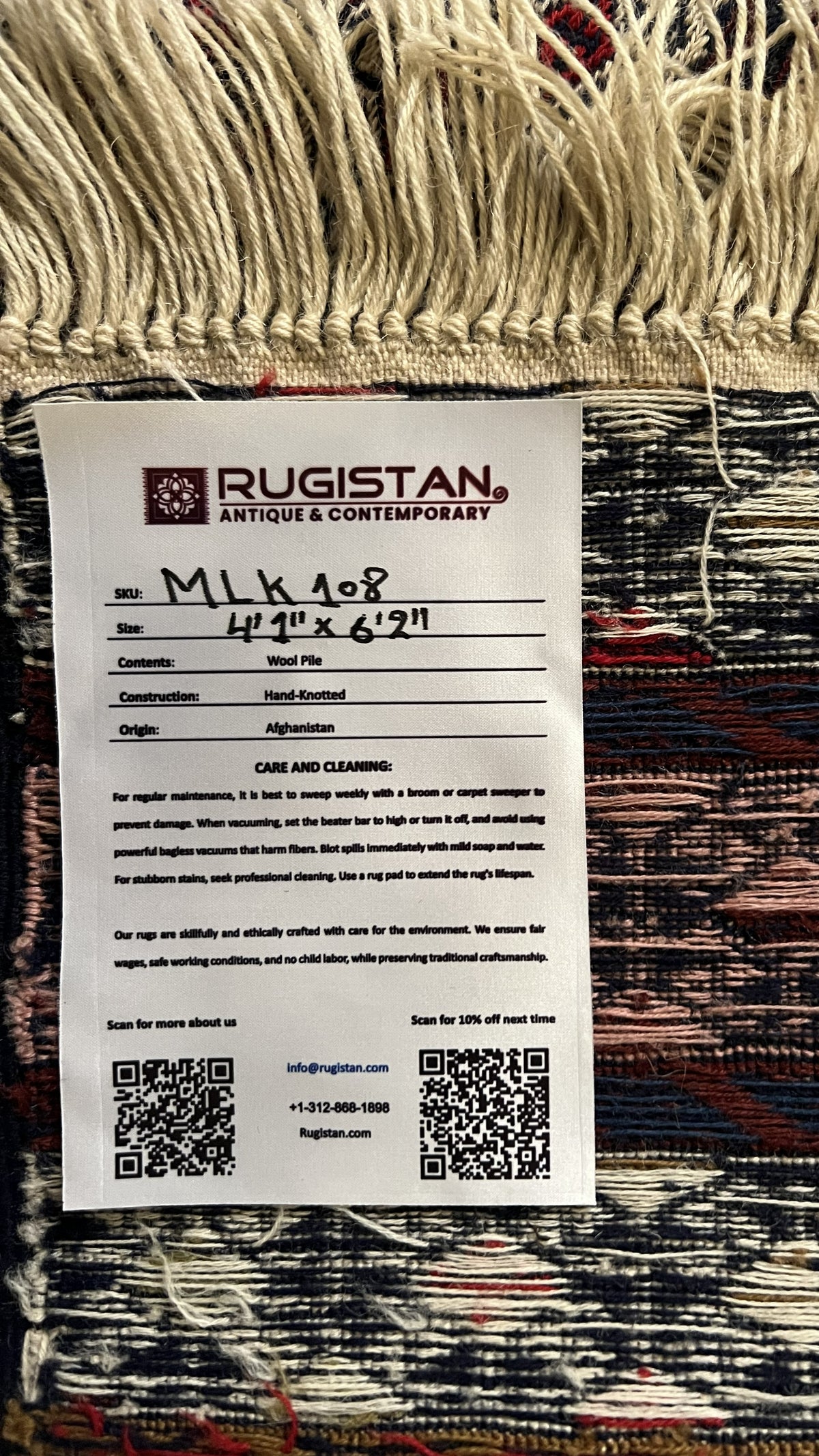 Kilim Rug 4x6 | Ivory, Burgundy & Red | Hand-Woven Wool Flatweave