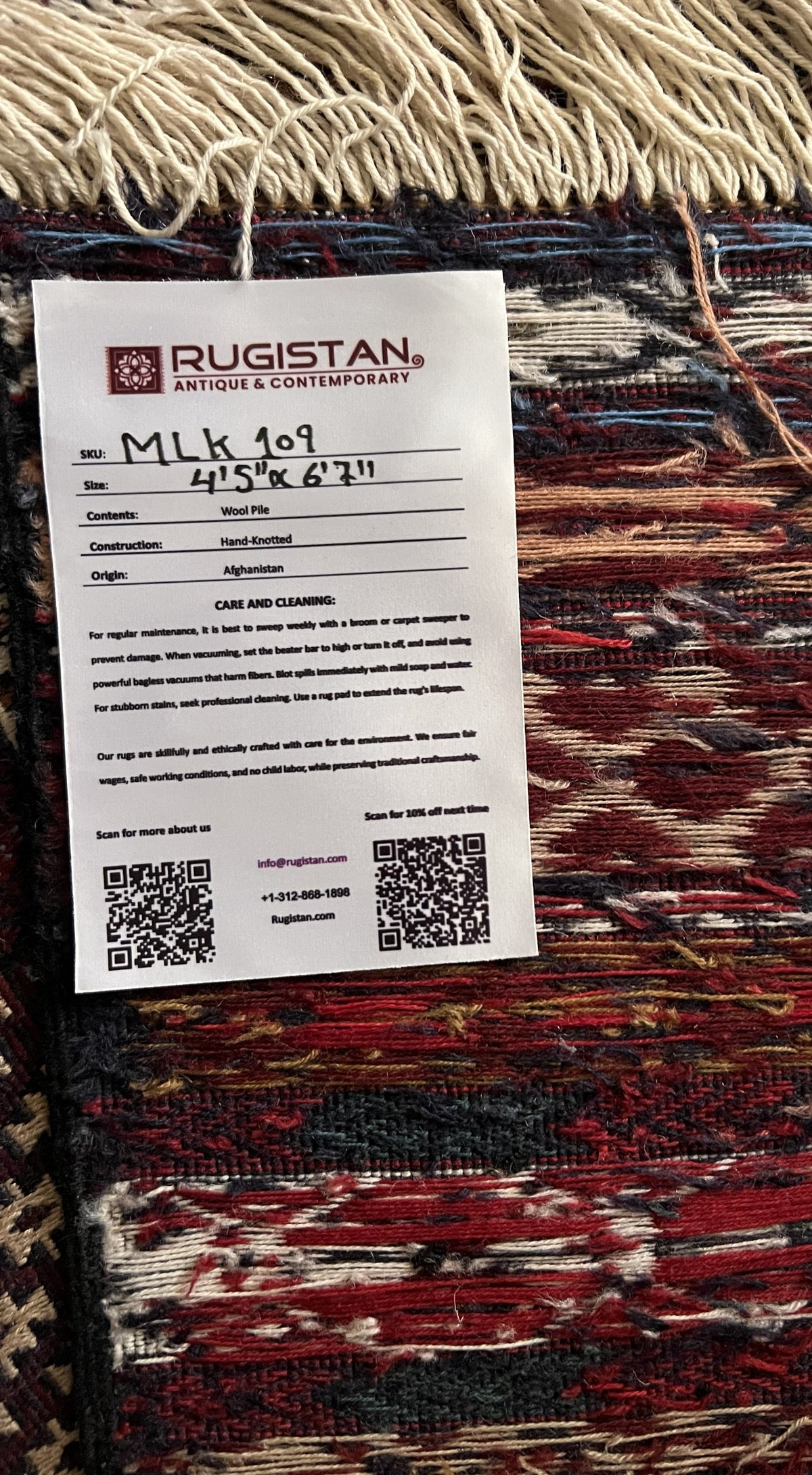Kilim Rug 4x7 | Burgundy, Ivory & Red | Hand-Woven Wool Flatweave