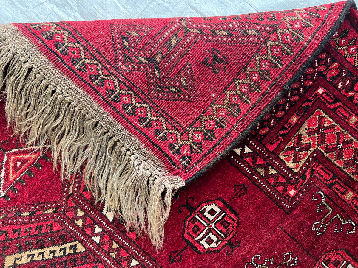 Prayer Rug 3x4 | Red, Rust & Ivory | Hand-Knotted Wool